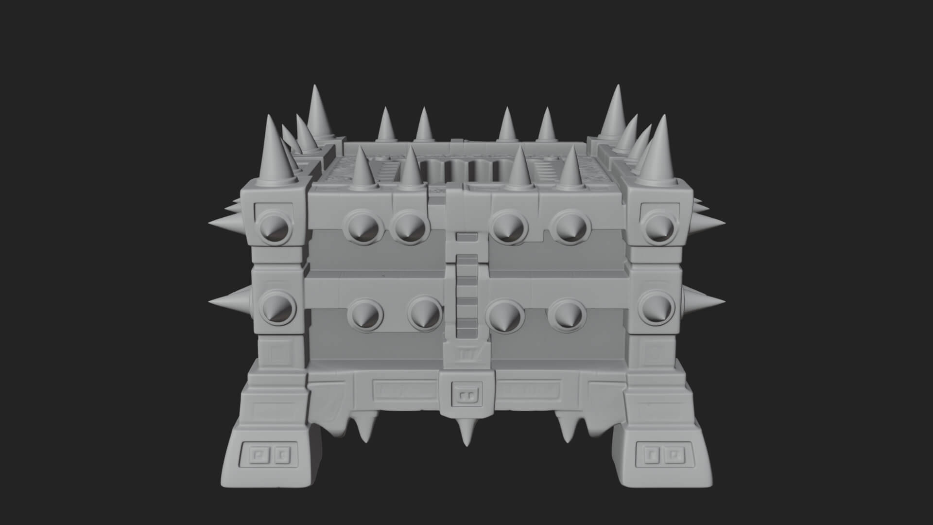 Spiked Iron Cage Model Design 1 3D Print Model 3D Model