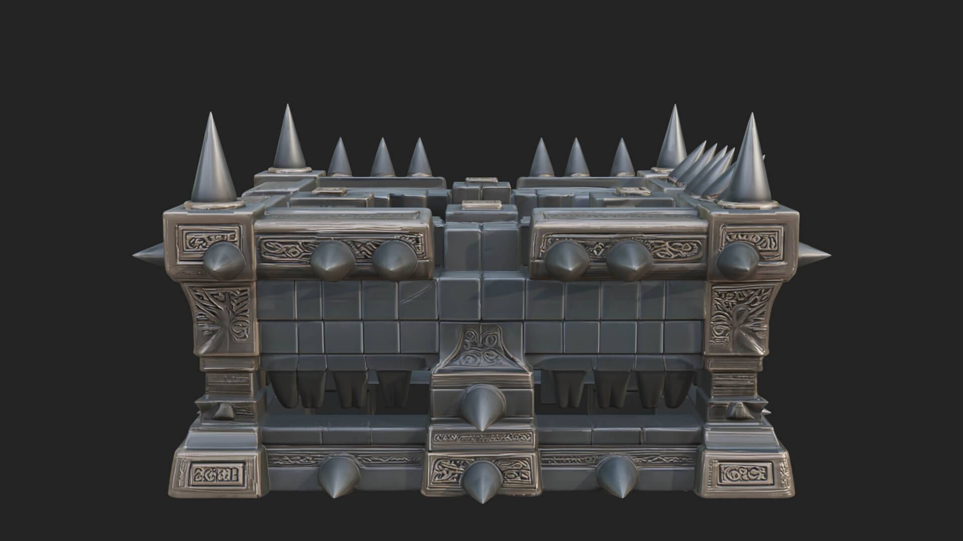 Spiked Iron Cage Model Design 2 3D Print Model 3D Model