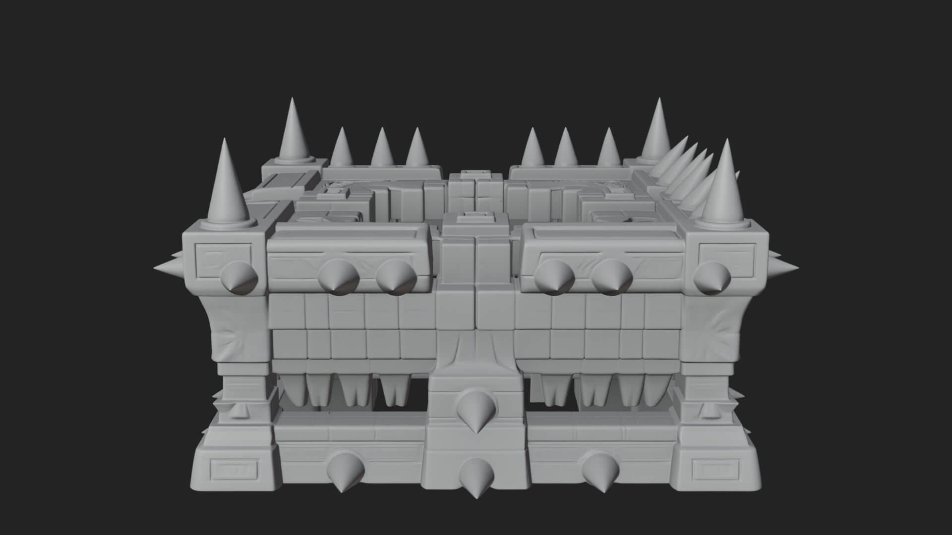 Spiked Iron Cage Model Design 2 3D Print Model 3D Model