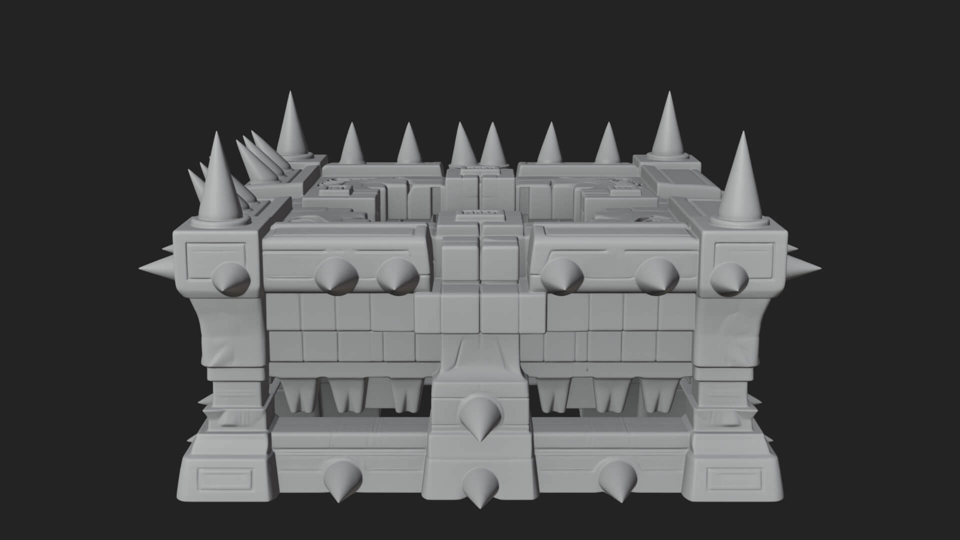 Spiked Iron Cage Model Design 2 3D Print Model 3D Model