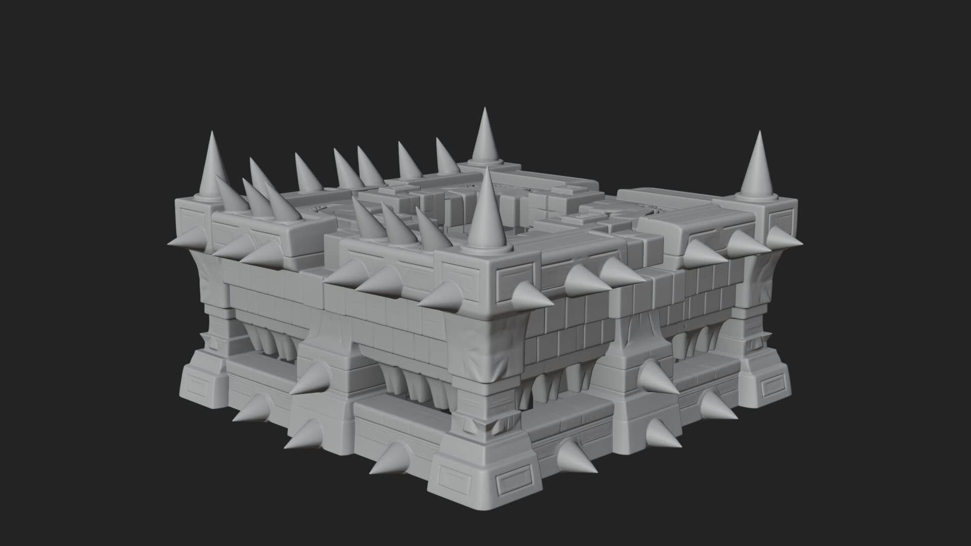 Spiked Iron Cage Model Design 2 3D Print Model 3D Model