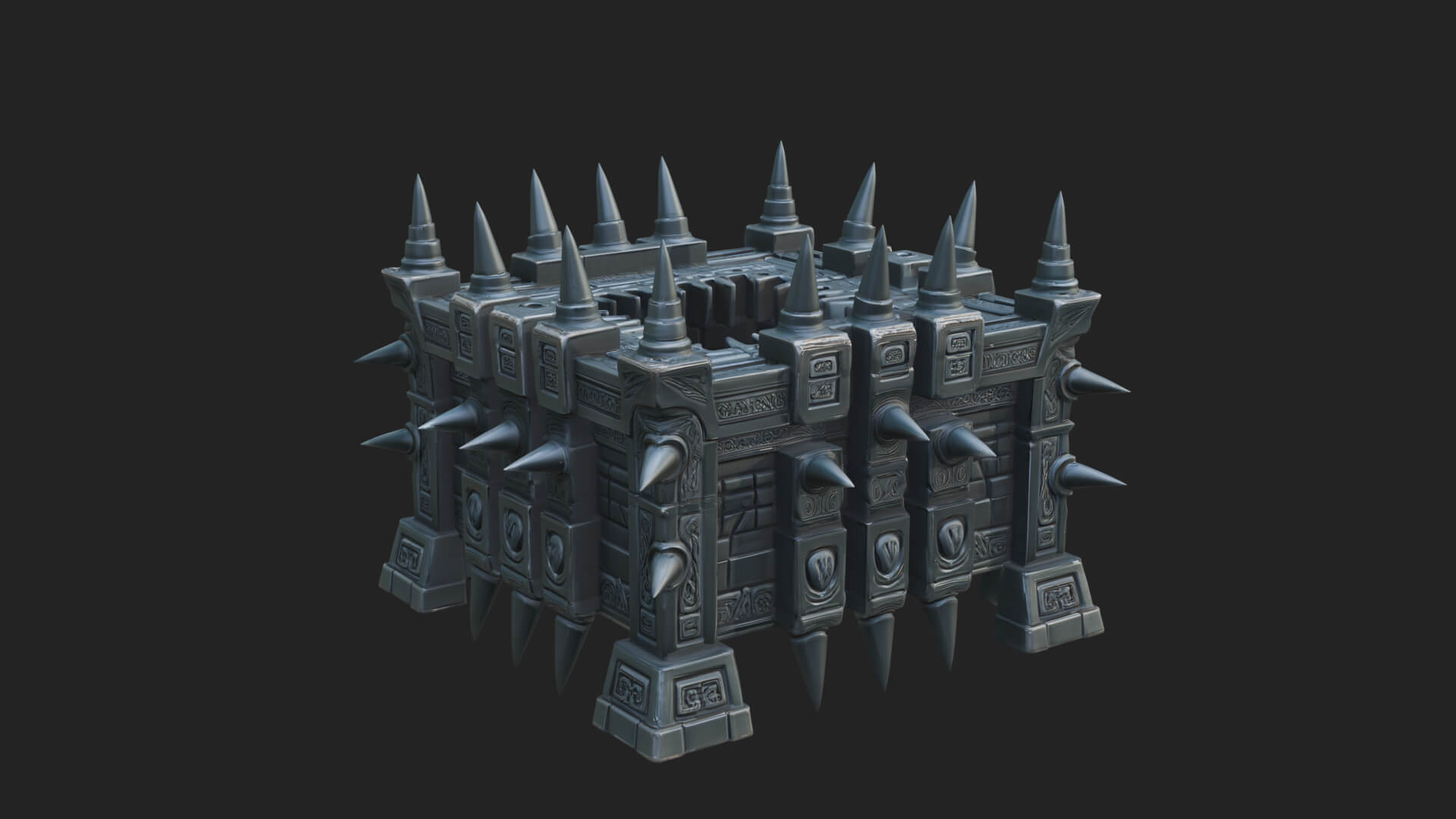 Spiked Iron Cage Model Design 3 3D Print Model 3D Model