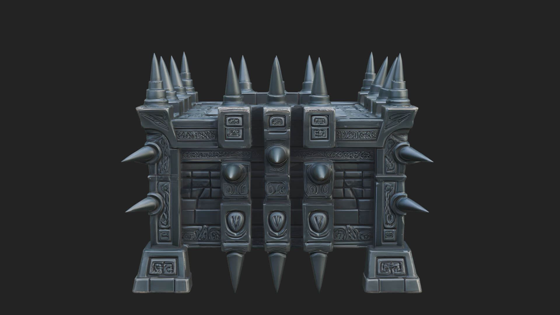 Spiked Iron Cage Model Design 3 3D Print Model 3D Model