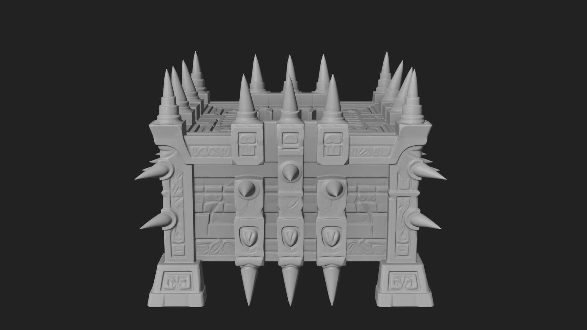 Spiked Iron Cage Model Design 3 3D Print Model 3D Model