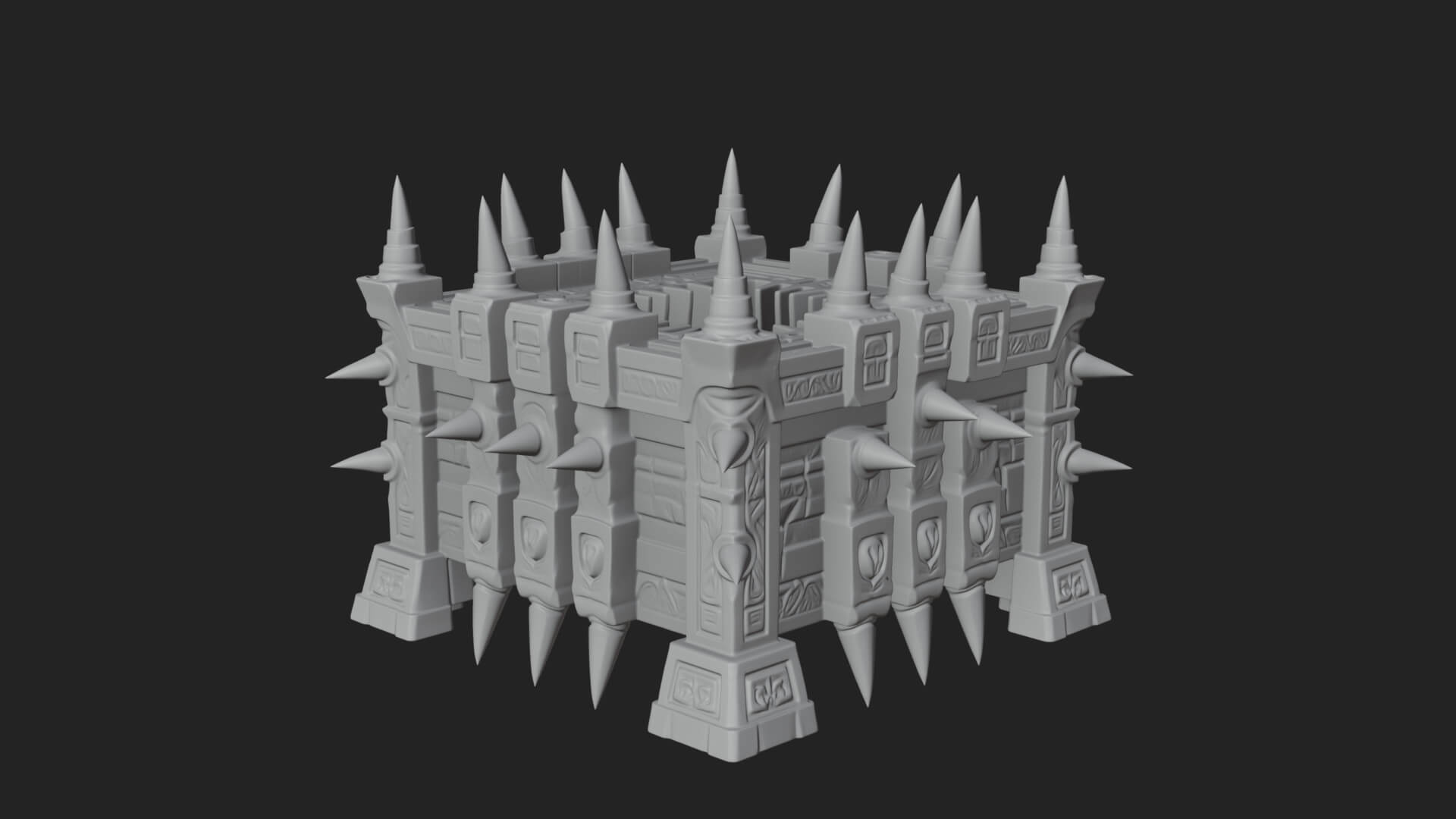Spiked Iron Cage Model Design 3 3D Print Model 3D Model