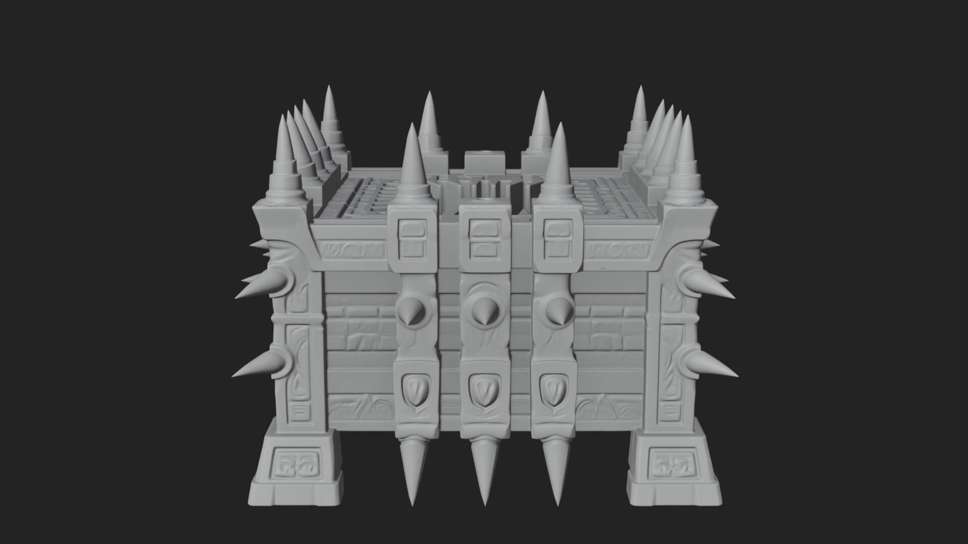 Spiked Iron Cage Model Design 3 3D Print Model 3D Model