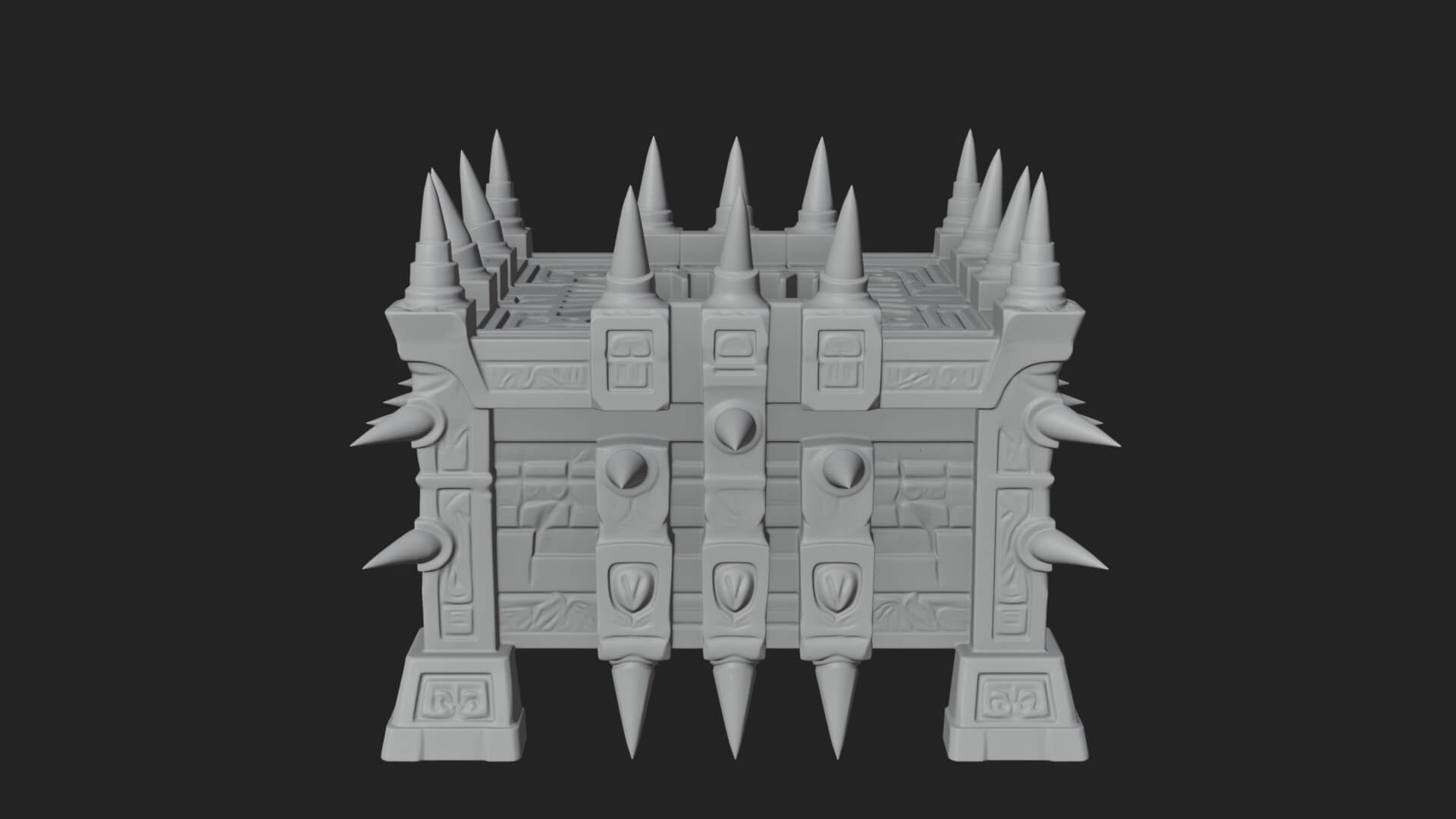 Spiked Iron Cage Model Design 3 3D Print Model 3D Model