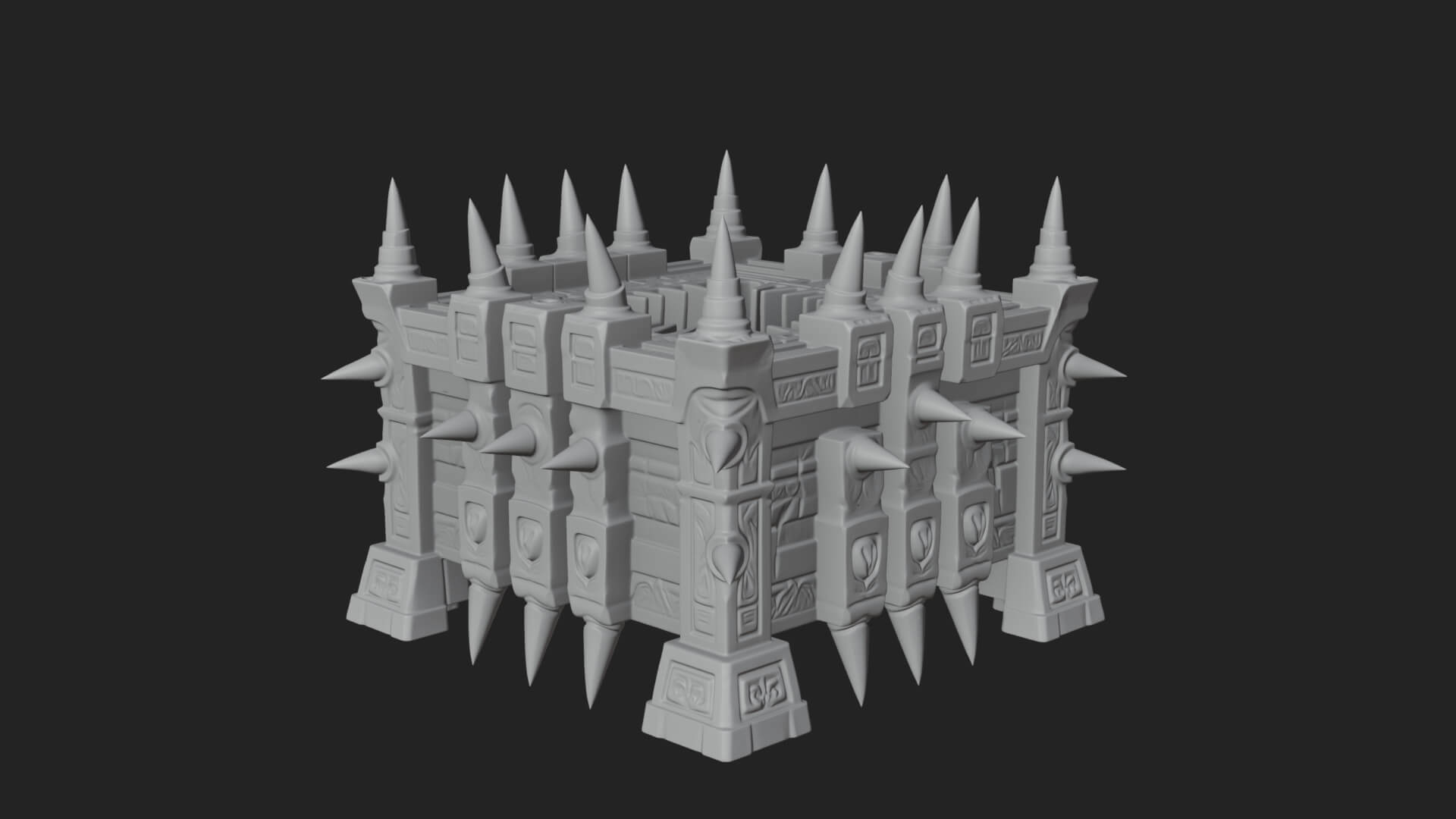Spiked Iron Cage Model Design 3 3D Print Model 3D Model