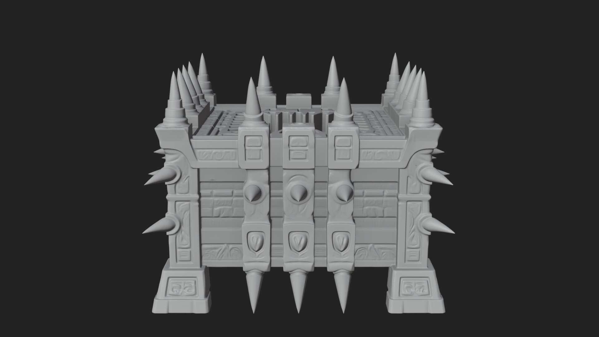 Spiked Iron Cage Model Design 3 3D Print Model 3D Model