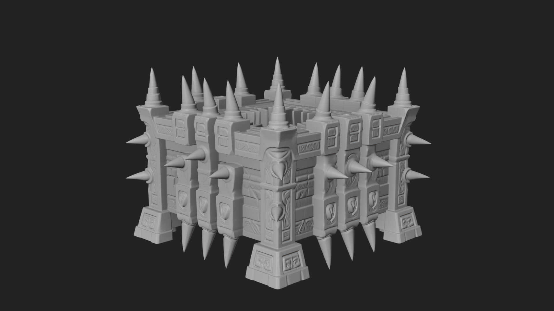 Spiked Iron Cage Model Design 3 3D Print Model 3D Model