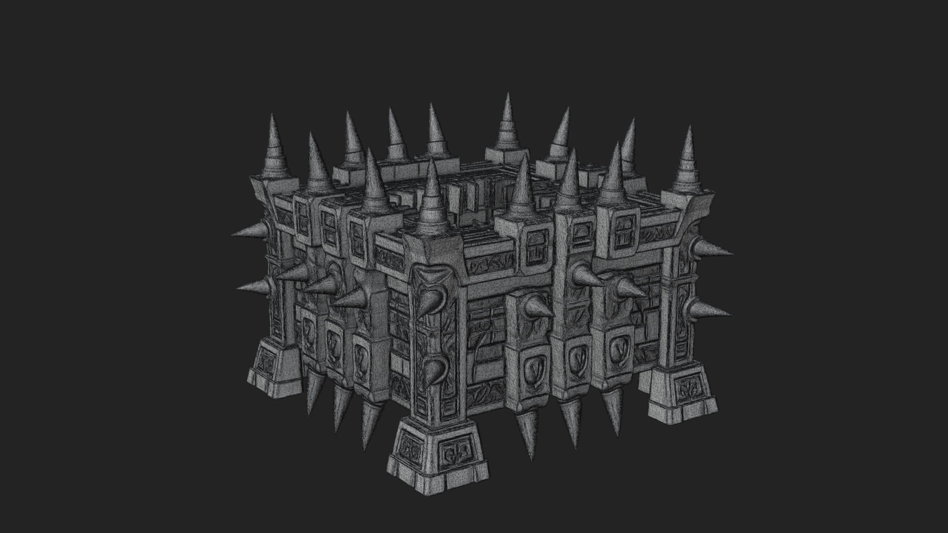 Spiked Iron Cage Model Design 3 3D Print Model 3D Model