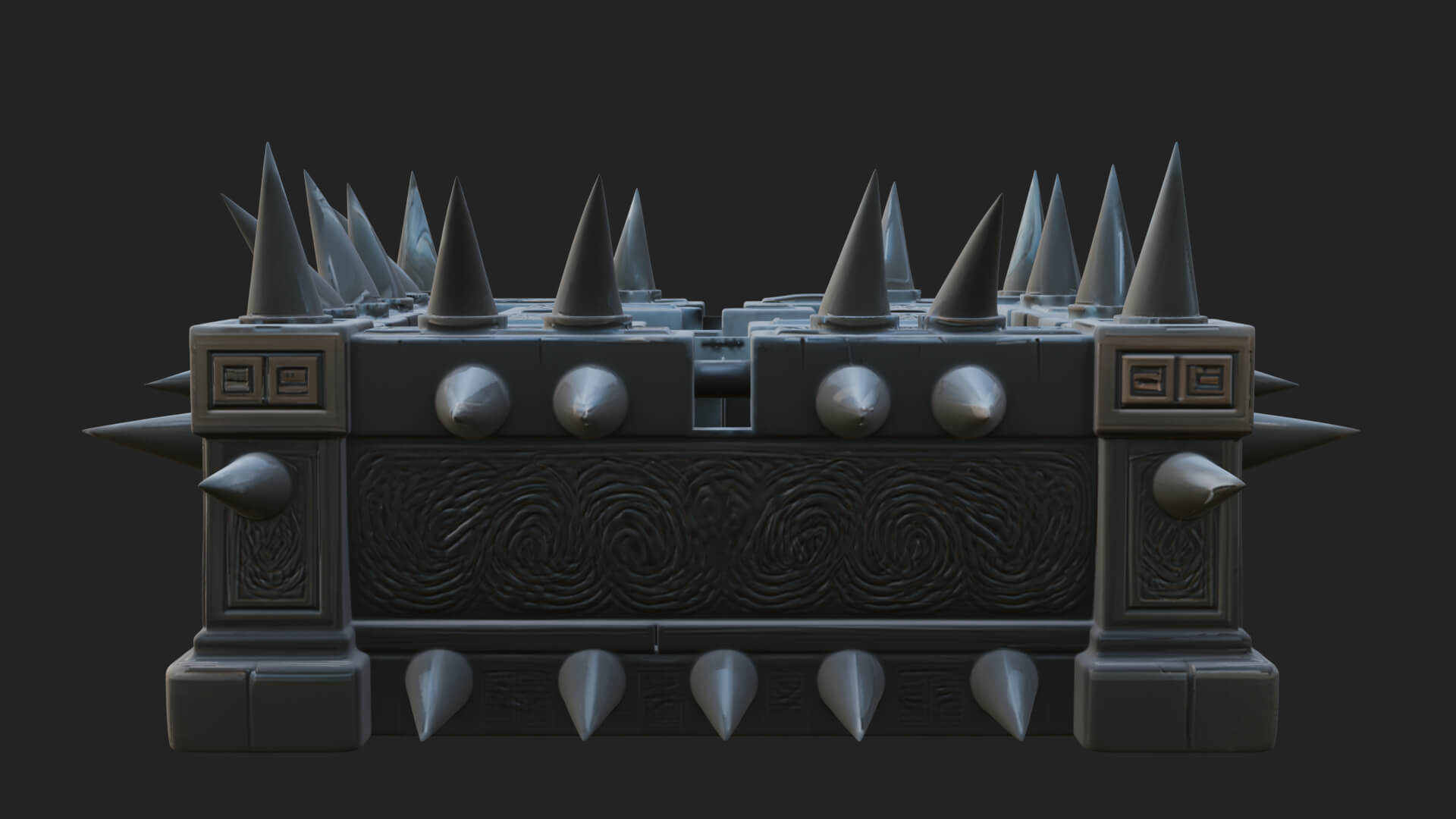 Spiked Iron Cage Model Design 4 3D Print Model 3D Model
