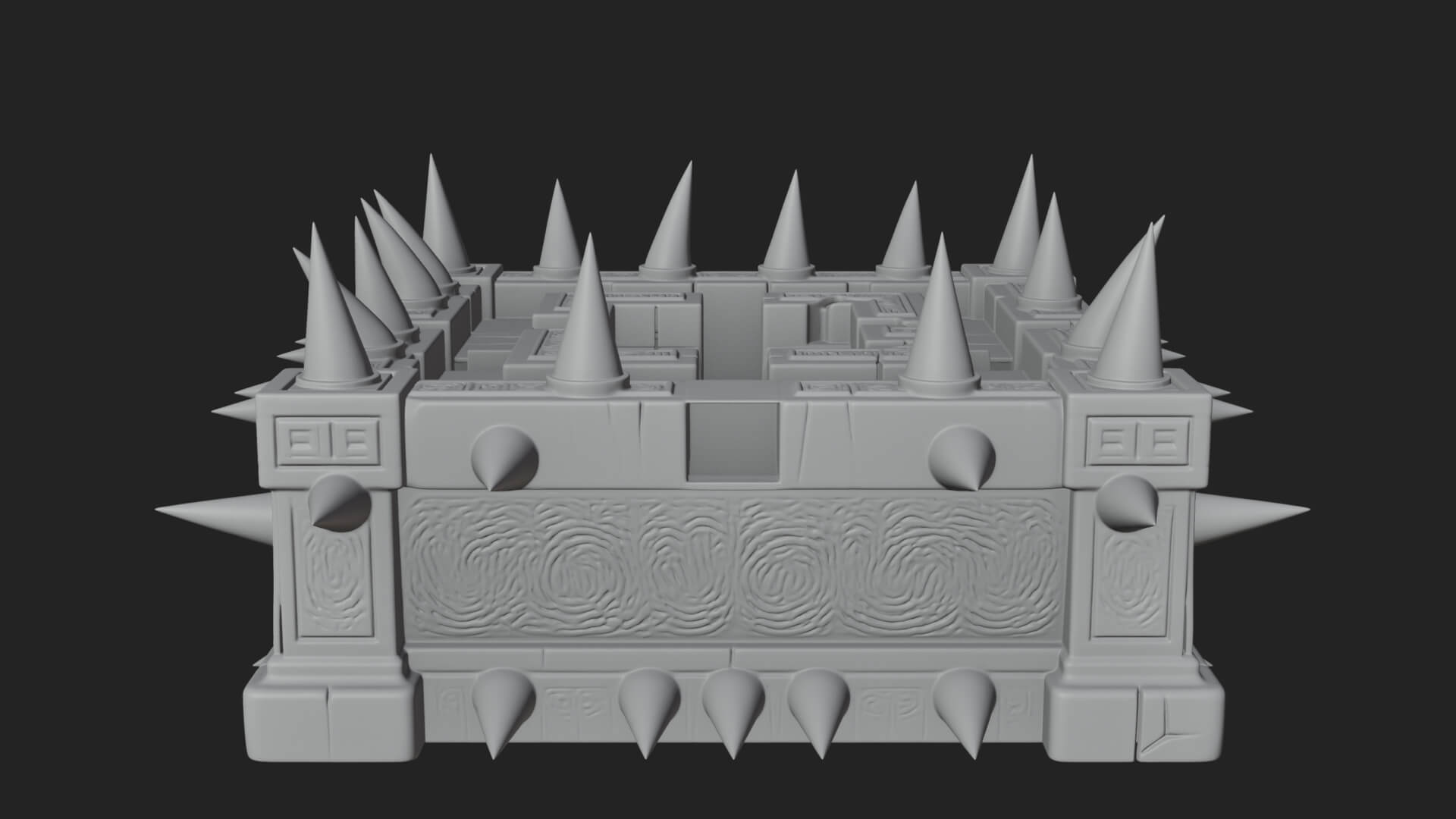 Spiked Iron Cage Model Design 4 3D Print Model 3D Model