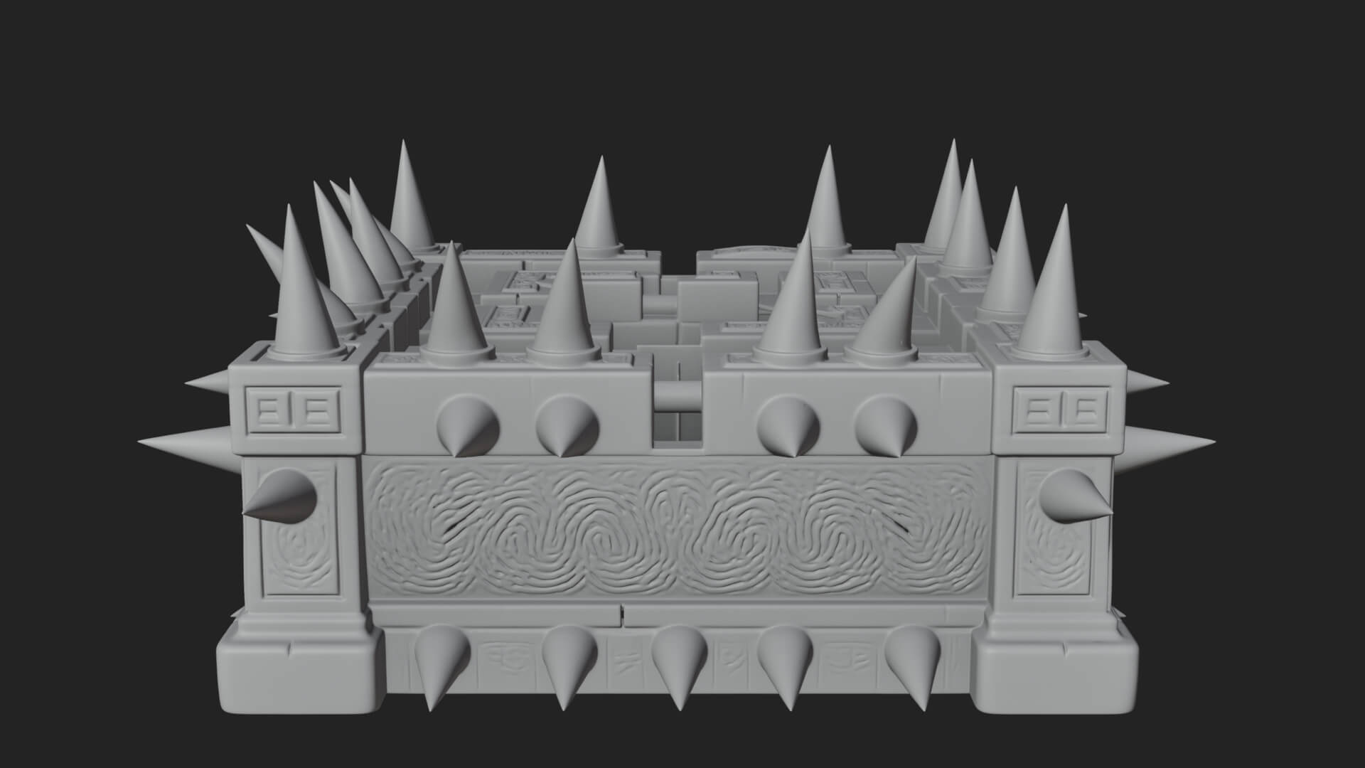 Spiked Iron Cage Model Design 4 3D Print Model 3D Model