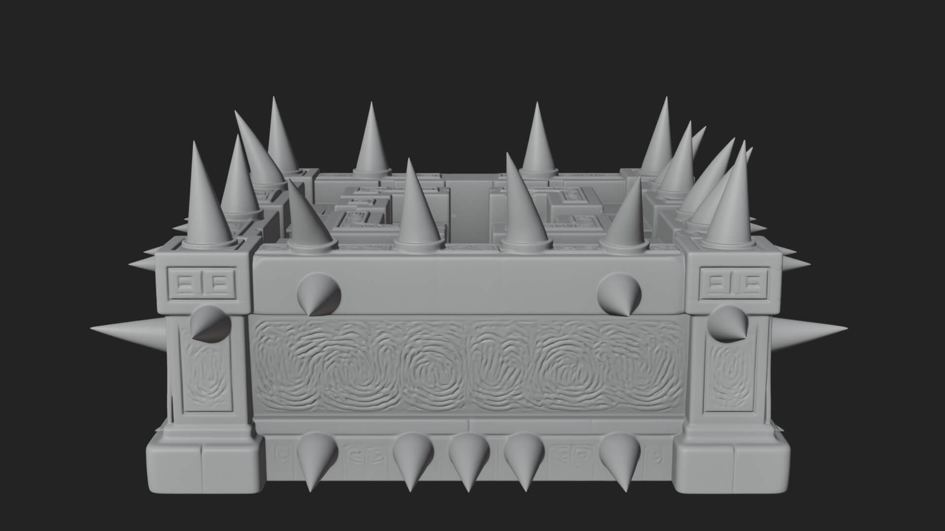 Spiked Iron Cage Model Design 4 3D Print Model 3D Model
