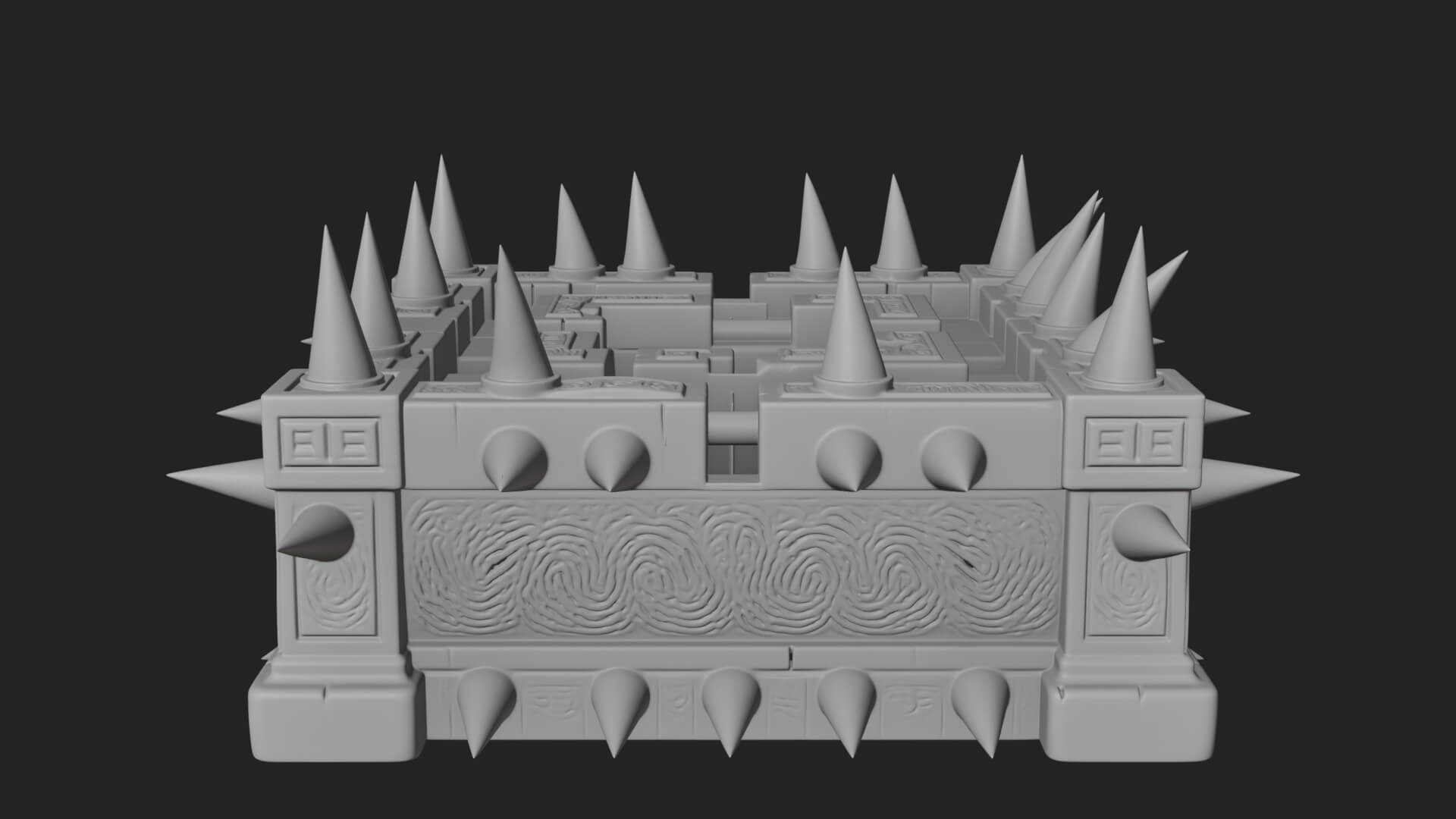 Spiked Iron Cage Model Design 4 3D Print Model 3D Model