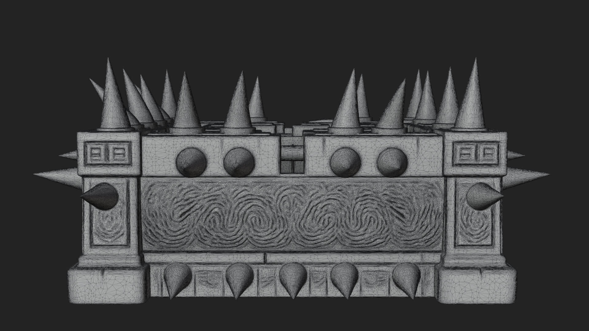 Spiked Iron Cage Model Design 4 3D Print Model 3D Model