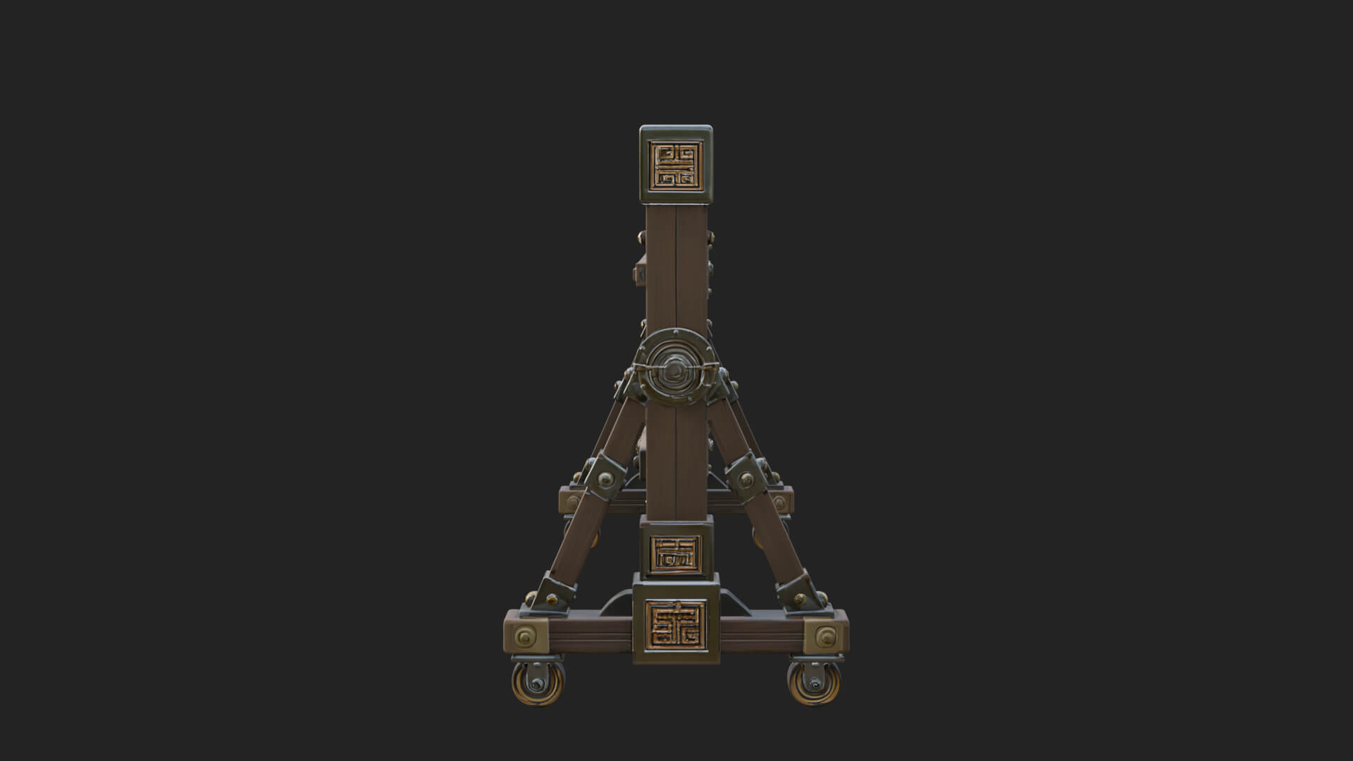 Spiked Siege Barricade Model Design 2 3D Print Model 3D Model