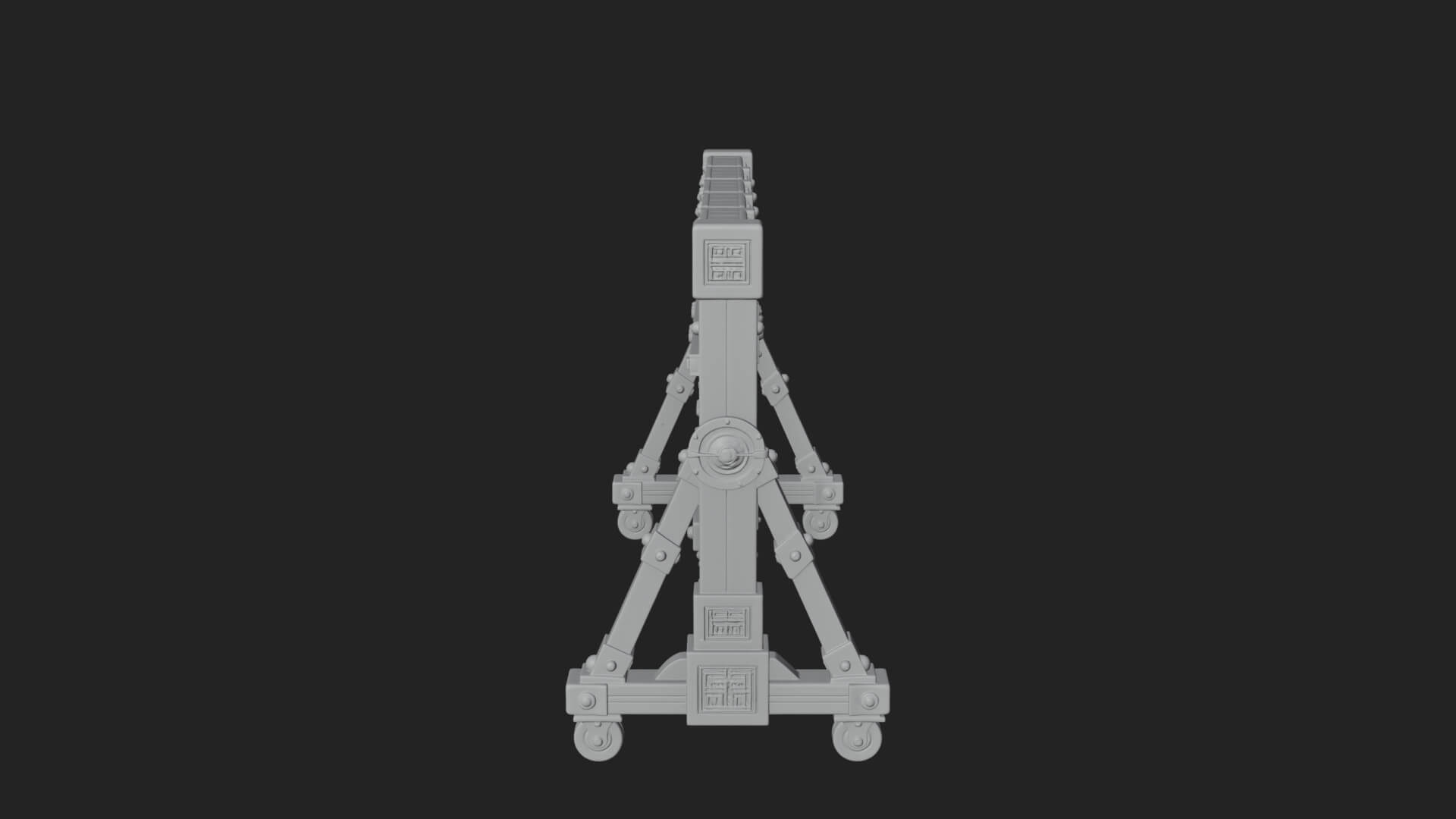 Spiked Siege Barricade Model Design 2 3D Print Model 3D Model