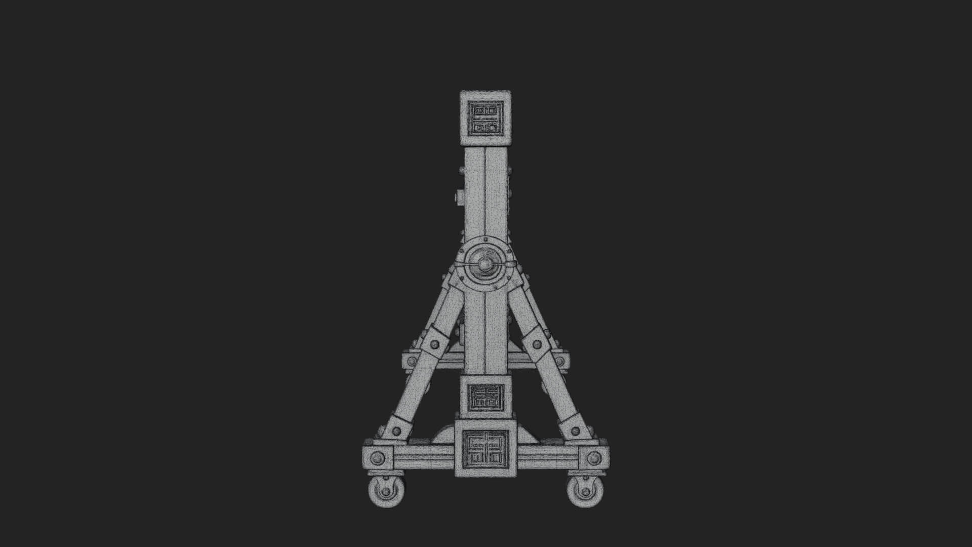 Spiked Siege Barricade Model Design 2 3D Print Model 3D Model