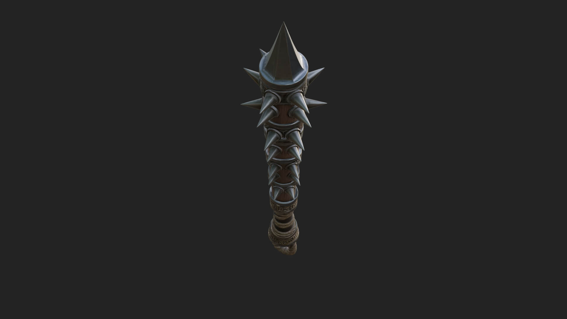 Spiked War Club Model Design 1 3D Print Model 3D Model