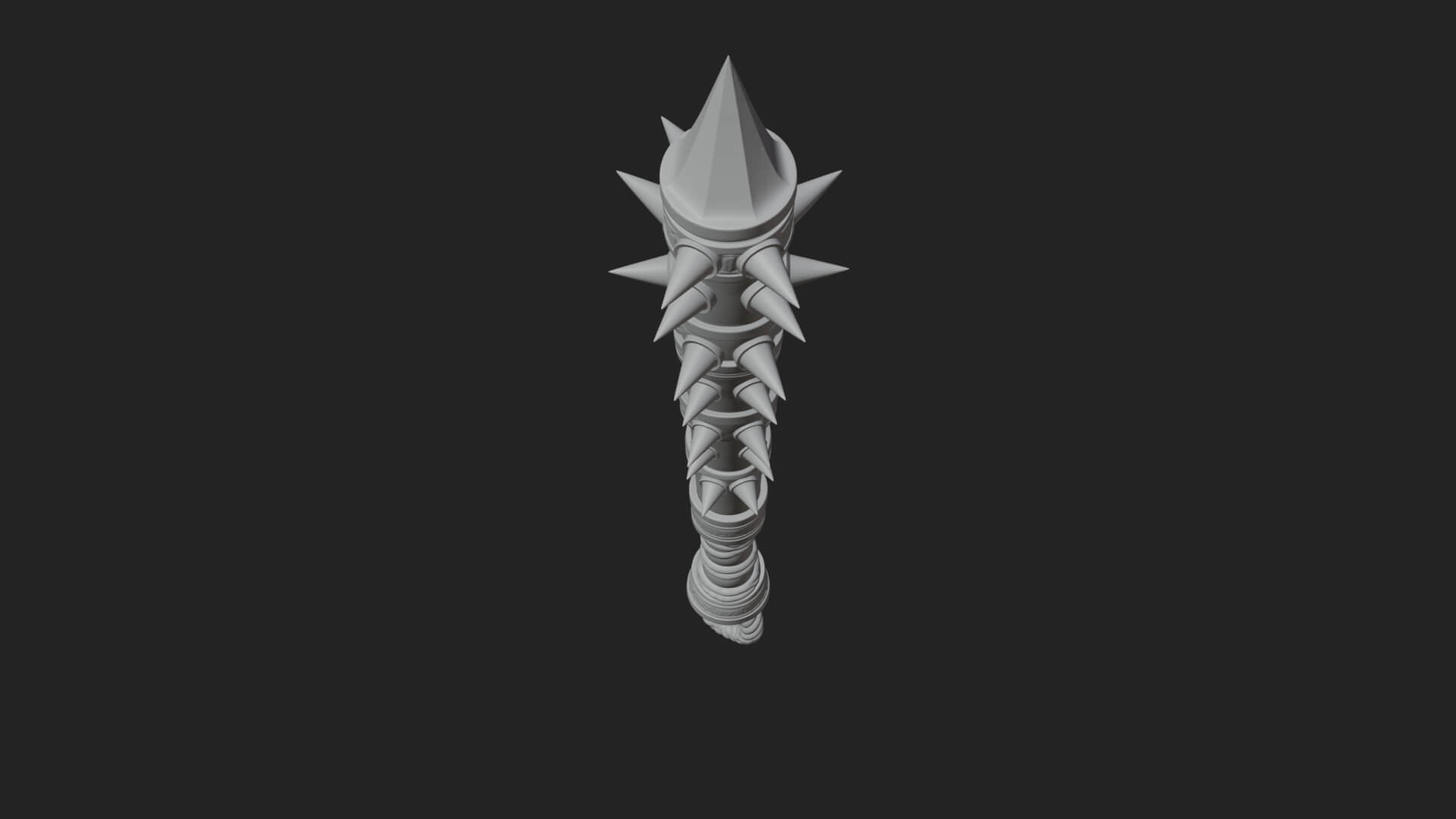 Spiked War Club Model Design 1 3D Print Model 3D Model
