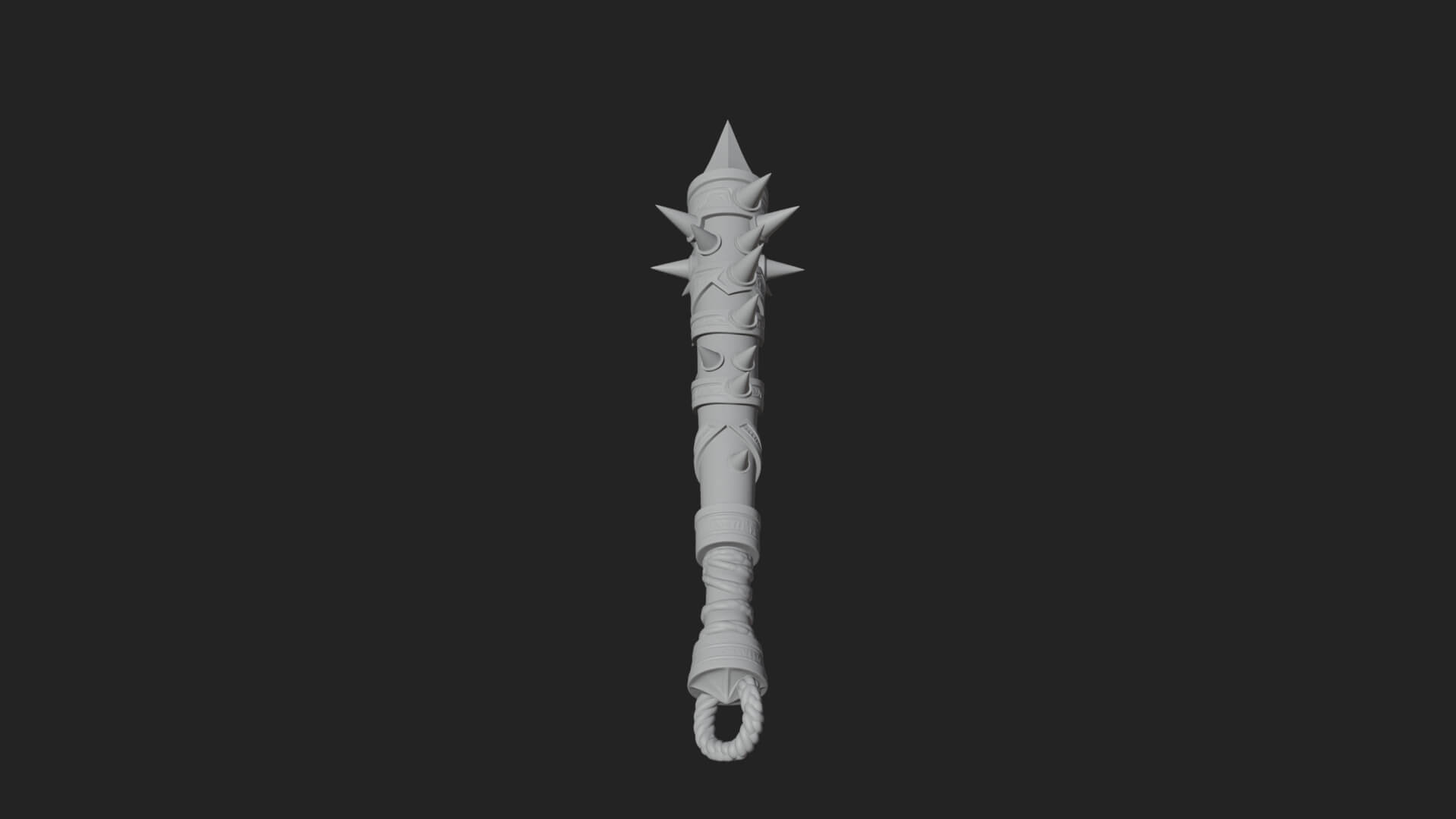 Spiked War Club Model Design 1 3D Print Model 3D Model