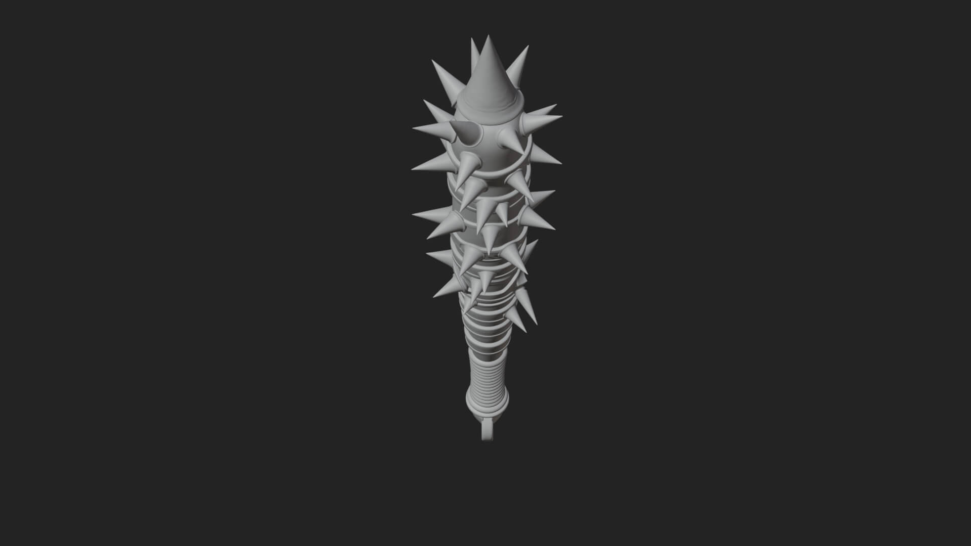 Spiked War Club Model Design 2 3D Print Model 3D Model