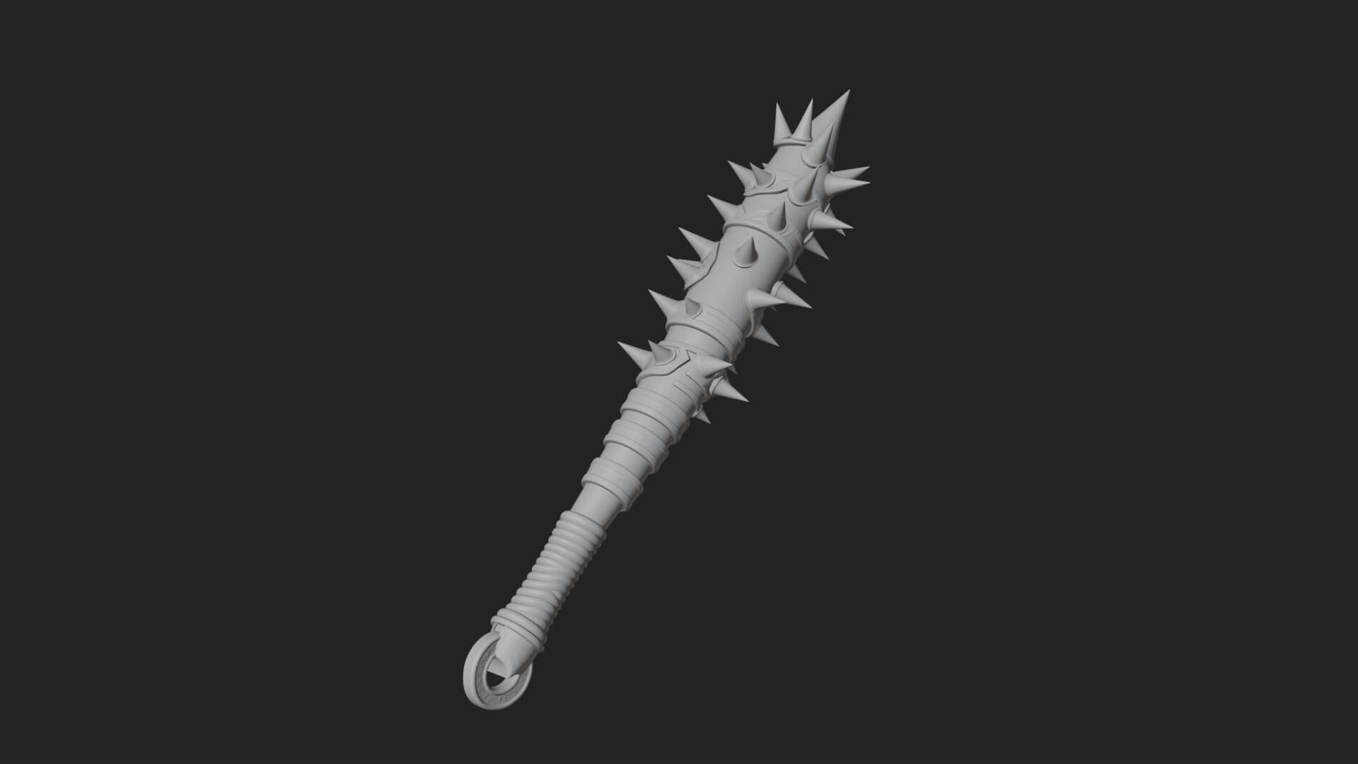 Spiked War Club Model Design 2 3D Print Model 3D Model