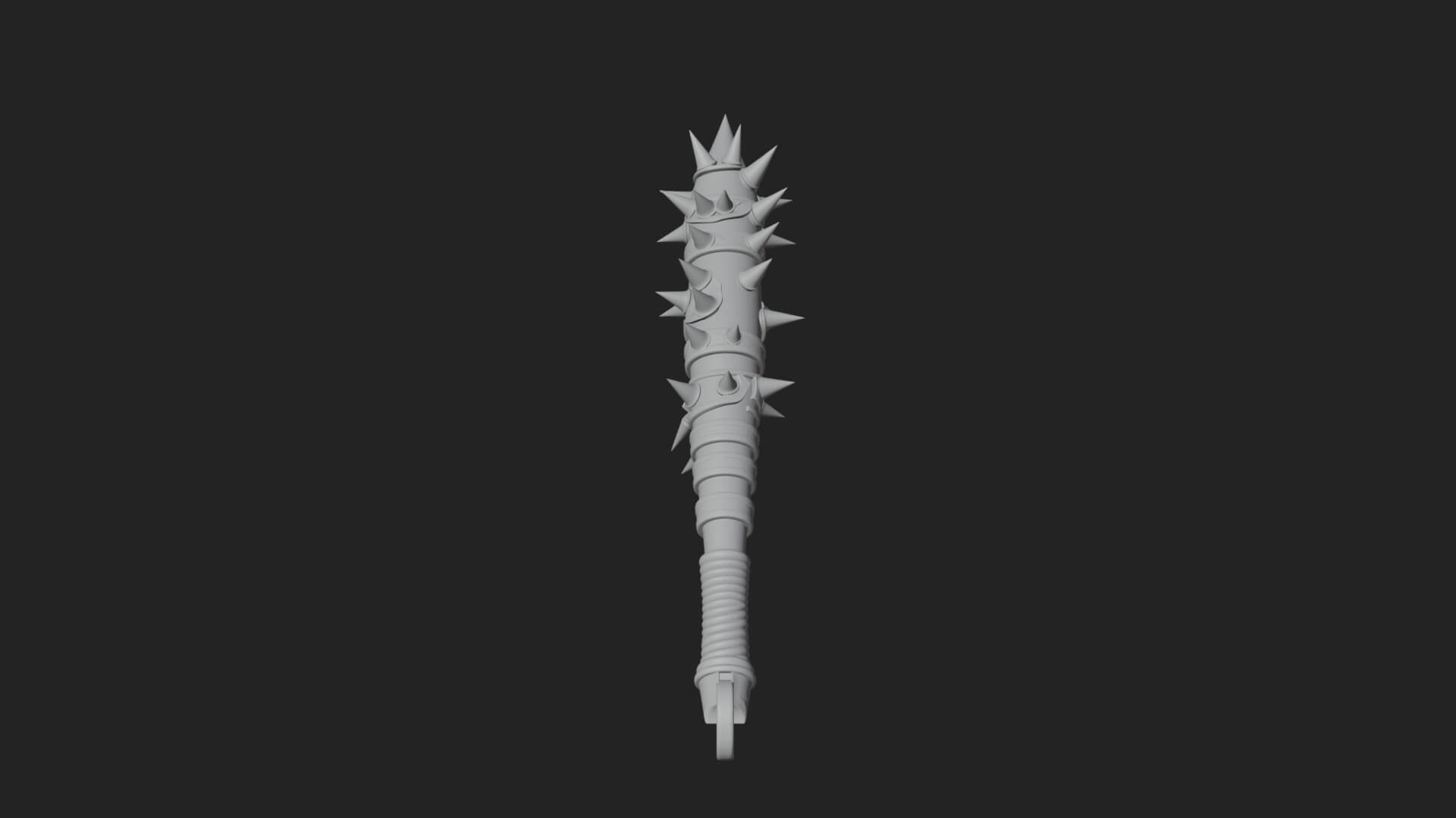 Spiked War Club Model Design 2 3D Print Model 3D Model