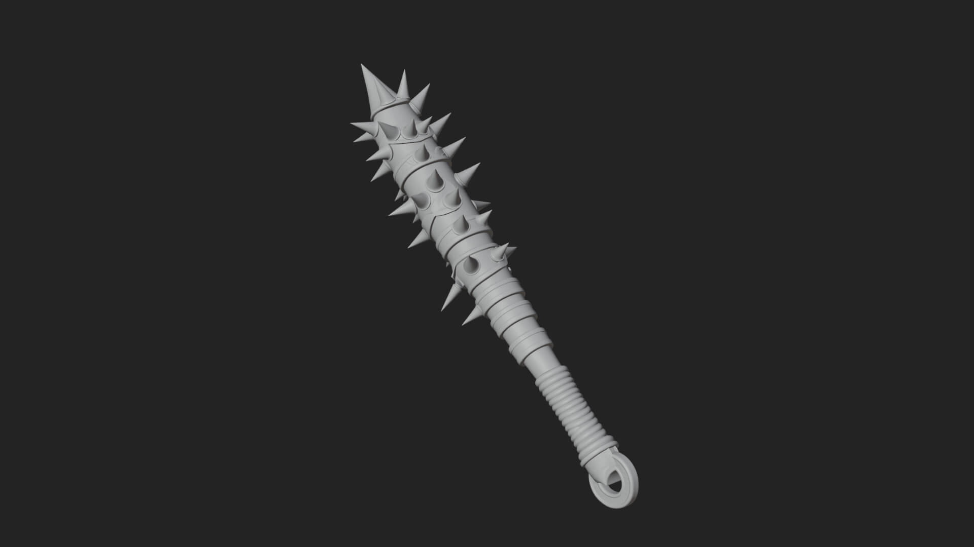 Spiked War Club Model Design 2 3D Print Model 3D Model
