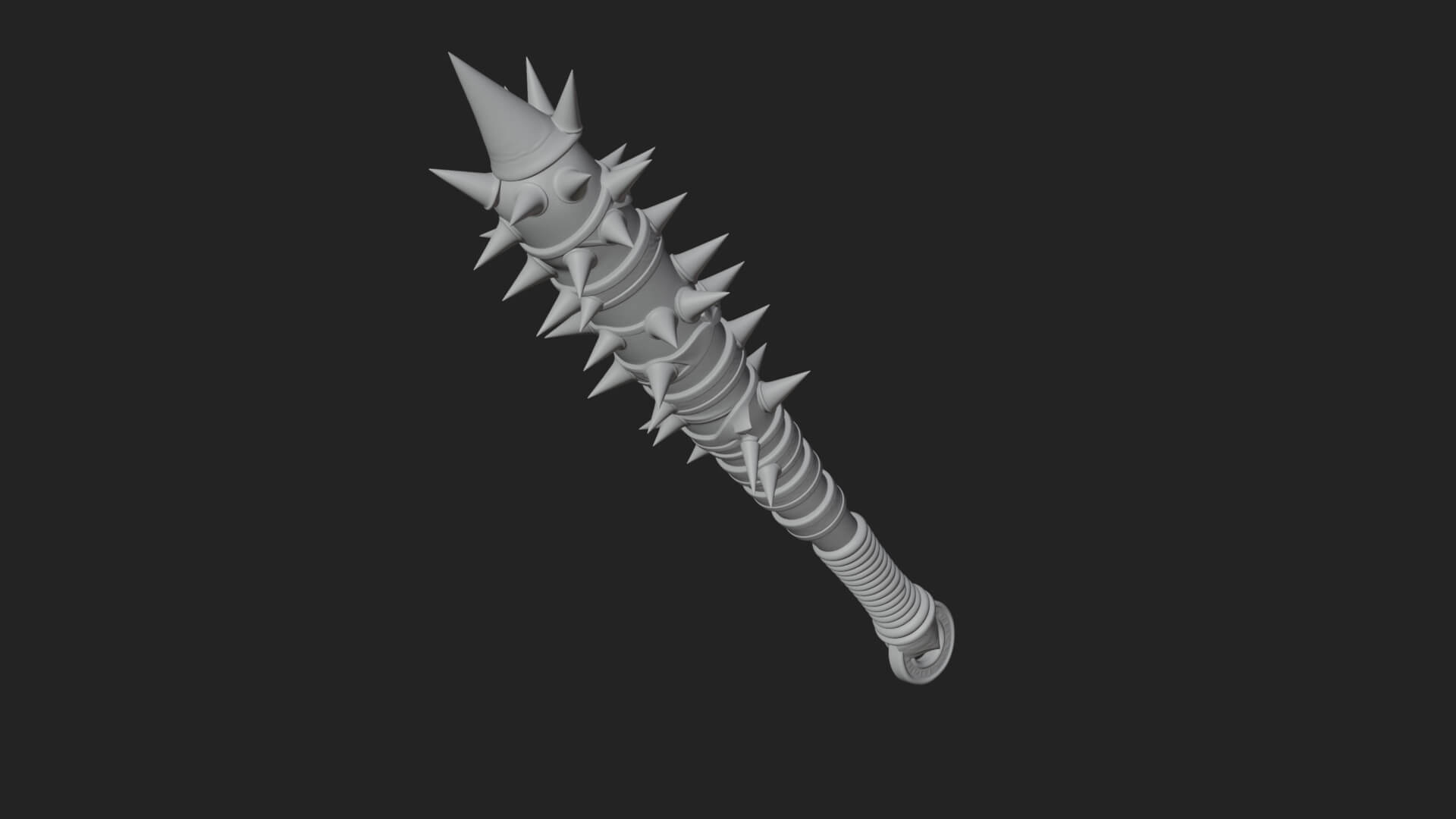 Spiked War Club Model Design 2 3D Print Model 3D Model