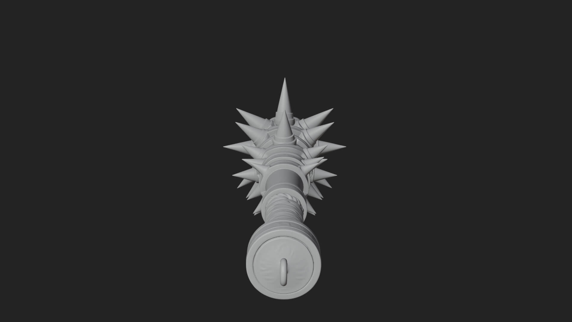 Spiked War Club Model Design 3 3D Print Model 3D Model