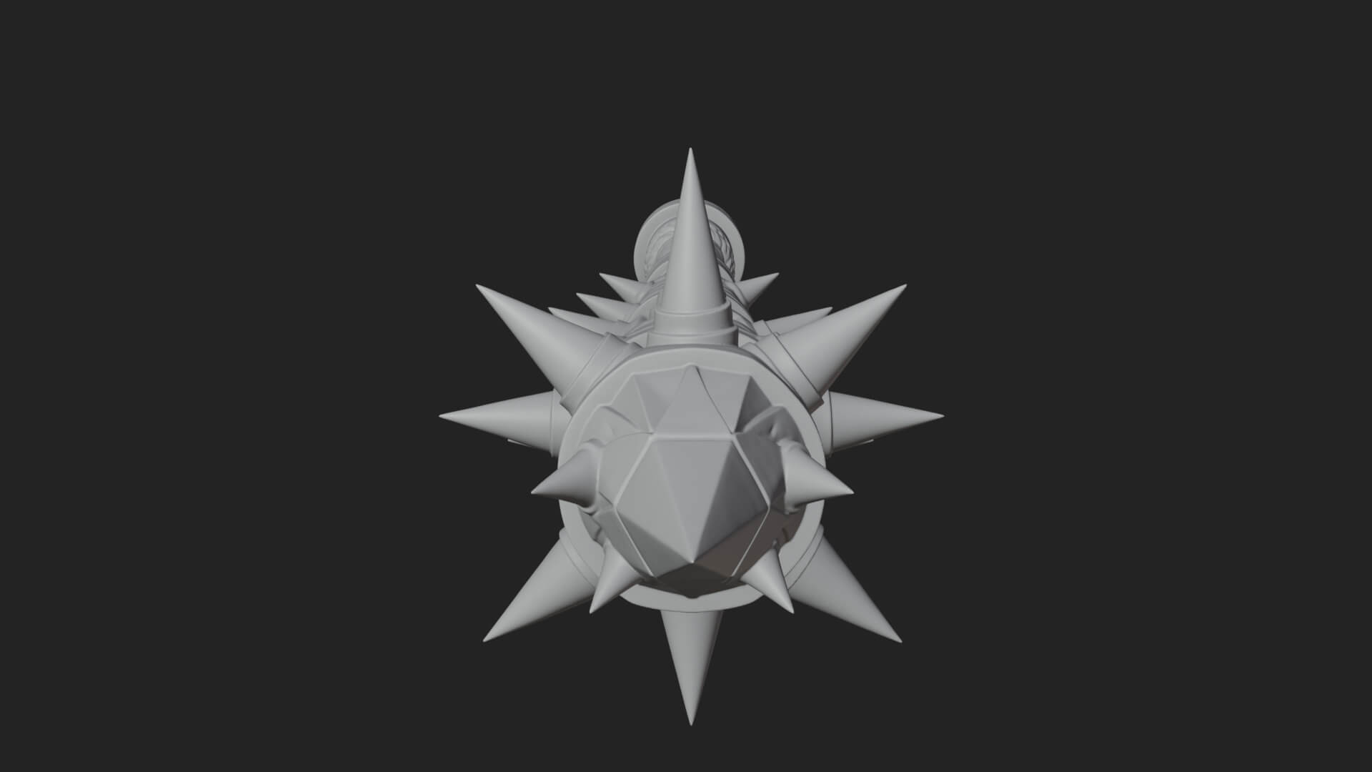 Spiked War Club Model Design 3 3D Print Model 3D Model