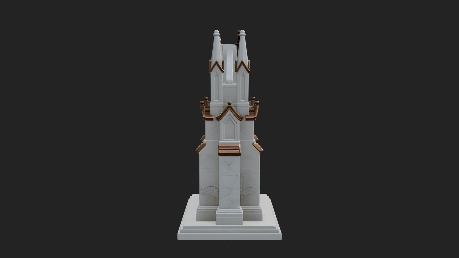 Spired Gothic Arch Design 2 3D Print Model 3D Model