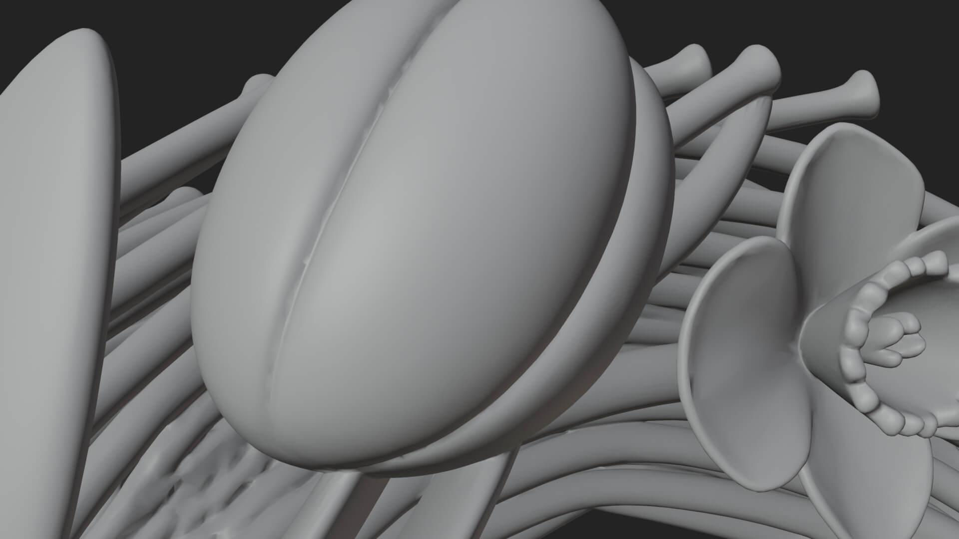 Spring Tulip Wreath Ornament Design 3 3D Print Model 3D Model