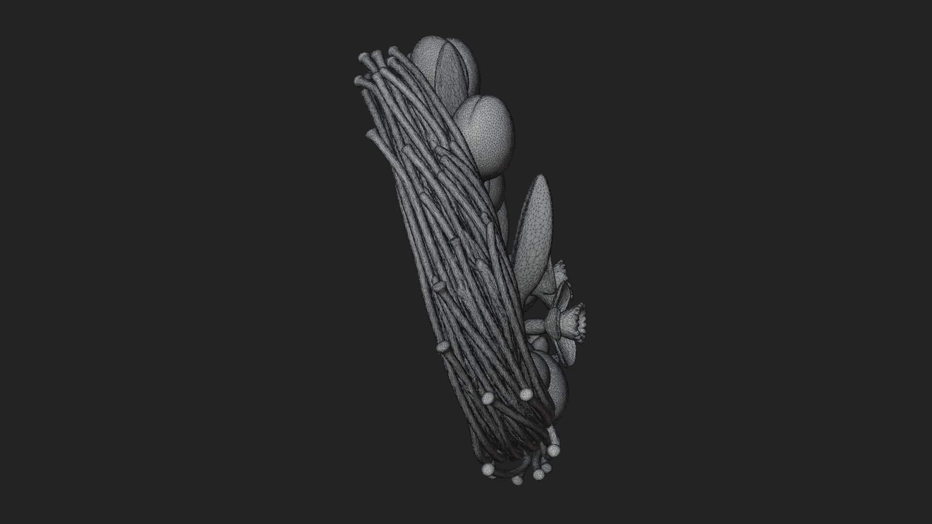 Spring Tulip Wreath Ornament Design 3 3D Print Model 3D Model