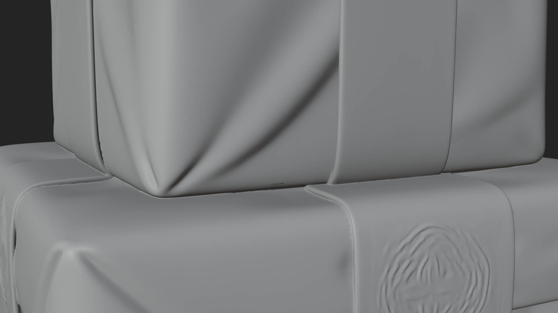 Stacked Gift Boxes Ornament Design 2 3D Print Model 3D Model