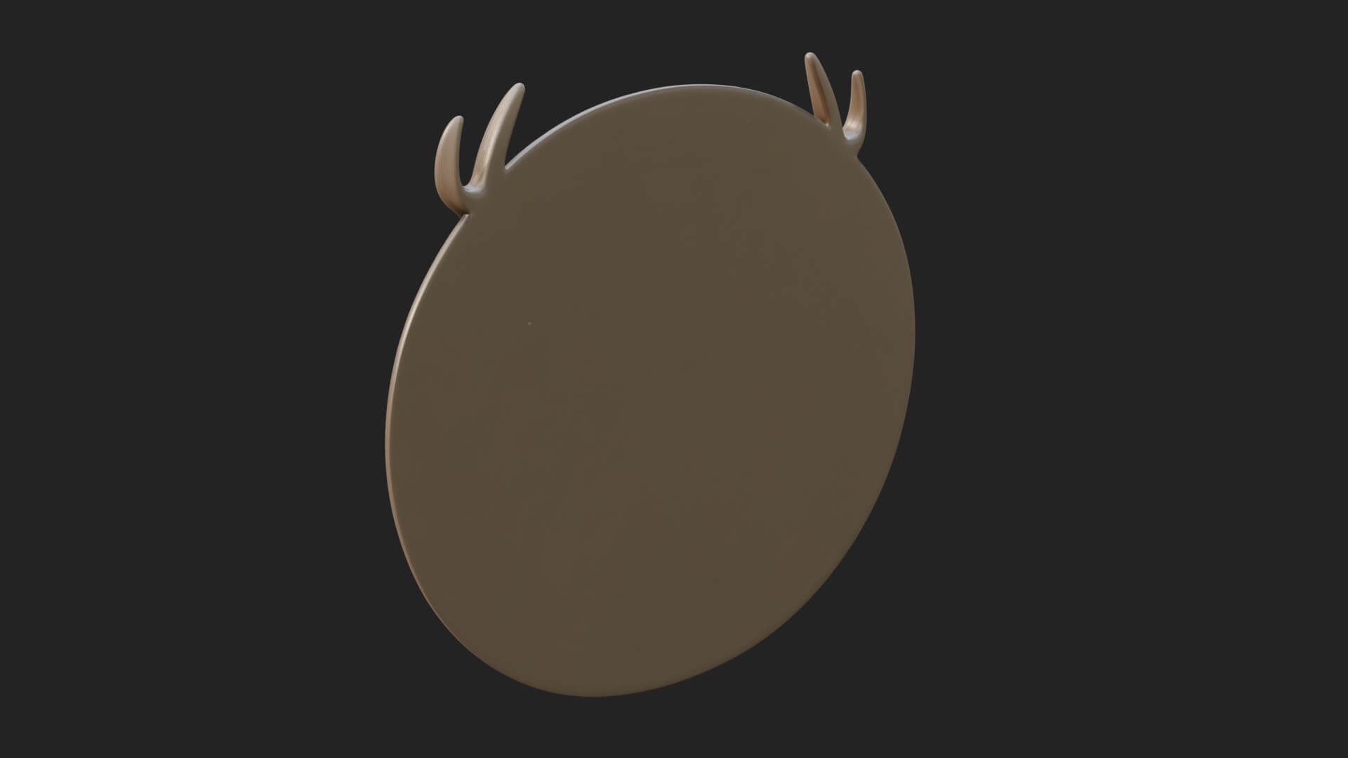 Stag Head Oval Relief Plaque Design 1 3D Print Model 3D Model