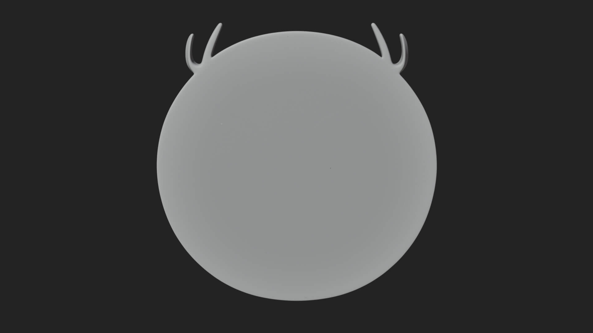 Stag Head Oval Relief Plaque Design 1 3D Print Model 3D Model