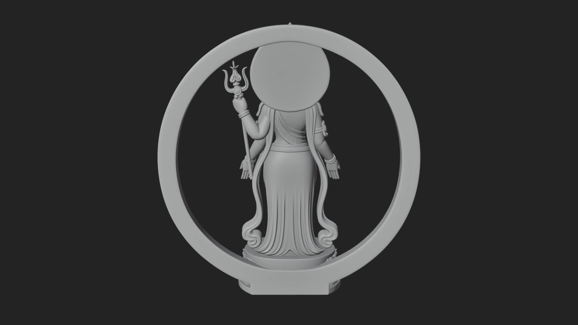 Standing Bodhisattva Statue Design 2 3D Print Model 3D Model