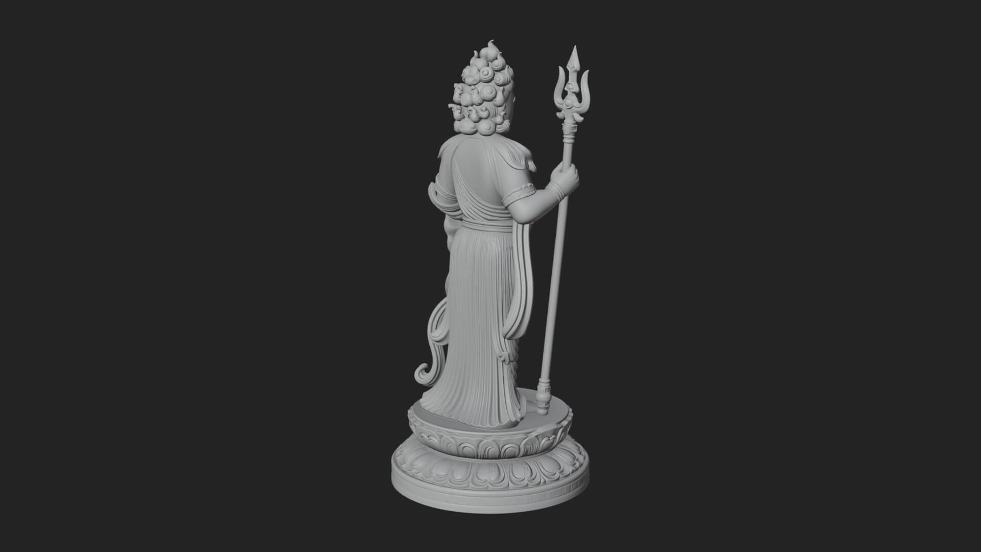Standing Bodhisattva Statue Design 7 3D Print Model 3D Model