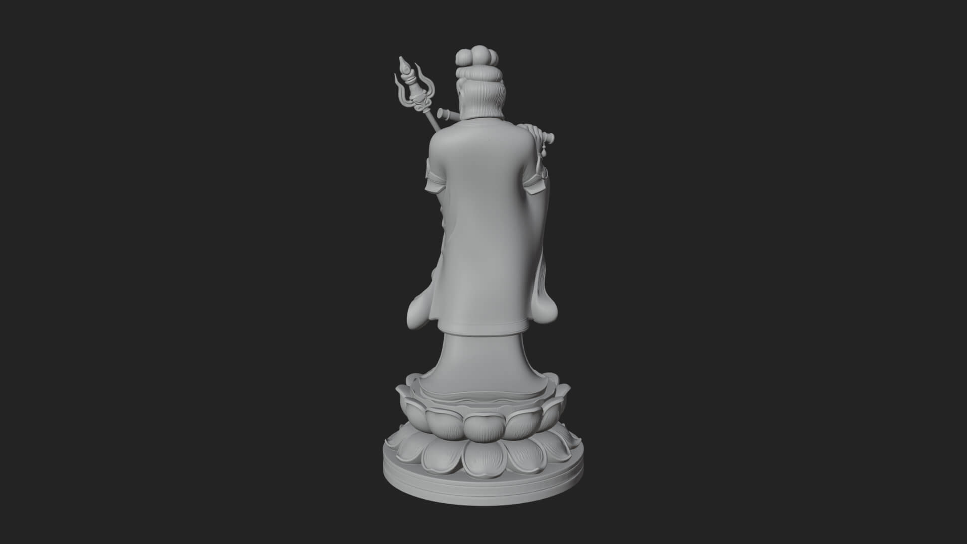 Standing Bodhisattva Statue Design 9 3D Print Model 3D Model