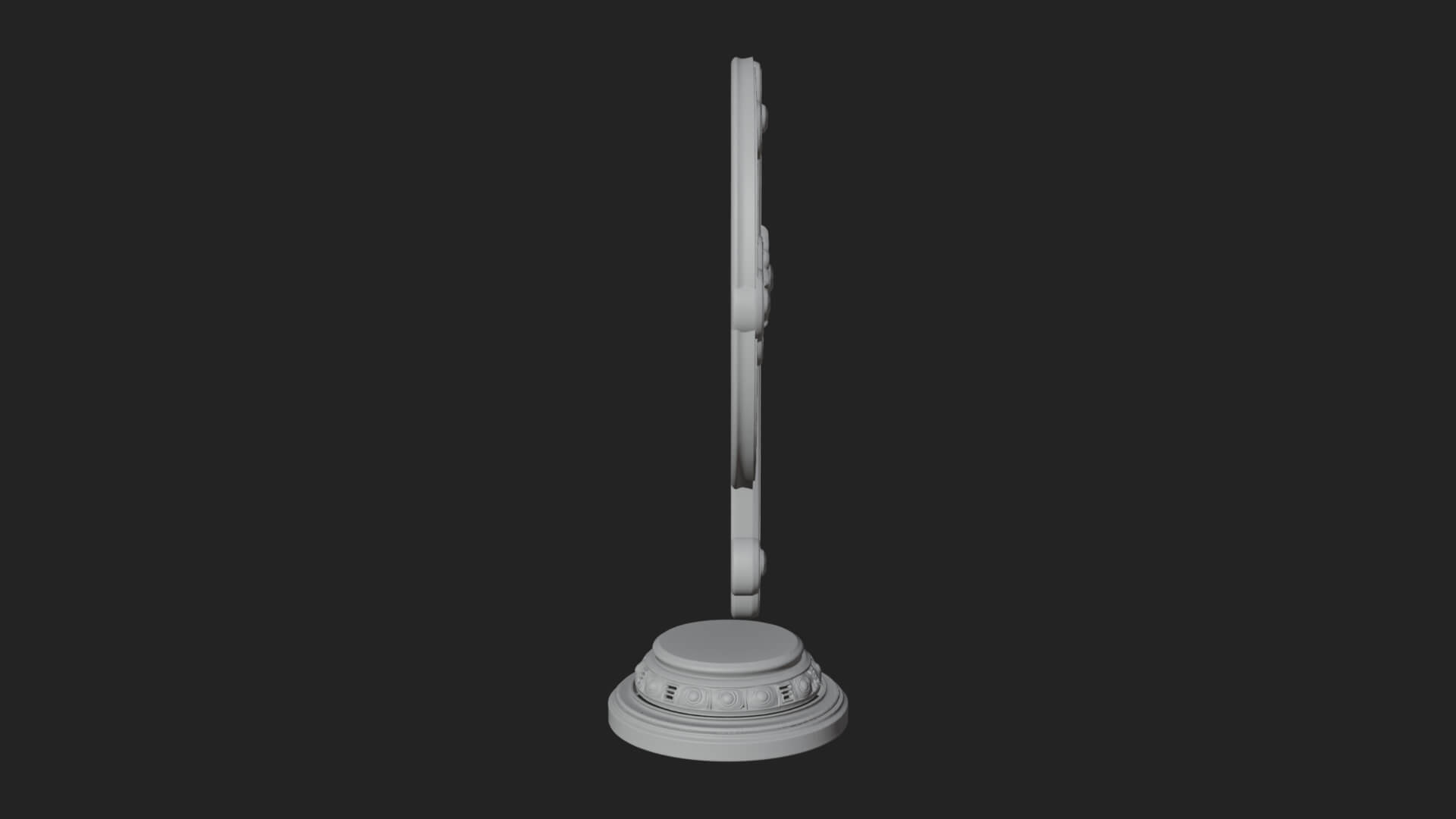Standing Gem Cross Model Design 1 3D Print Model 3D Model