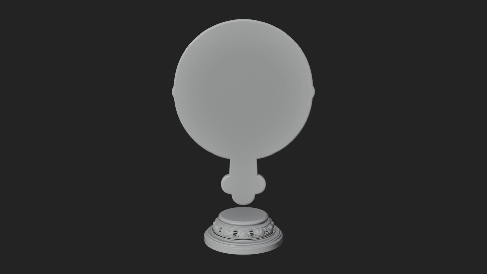 Standing Gem Cross Model Design 1 3D Print Model 3D Model