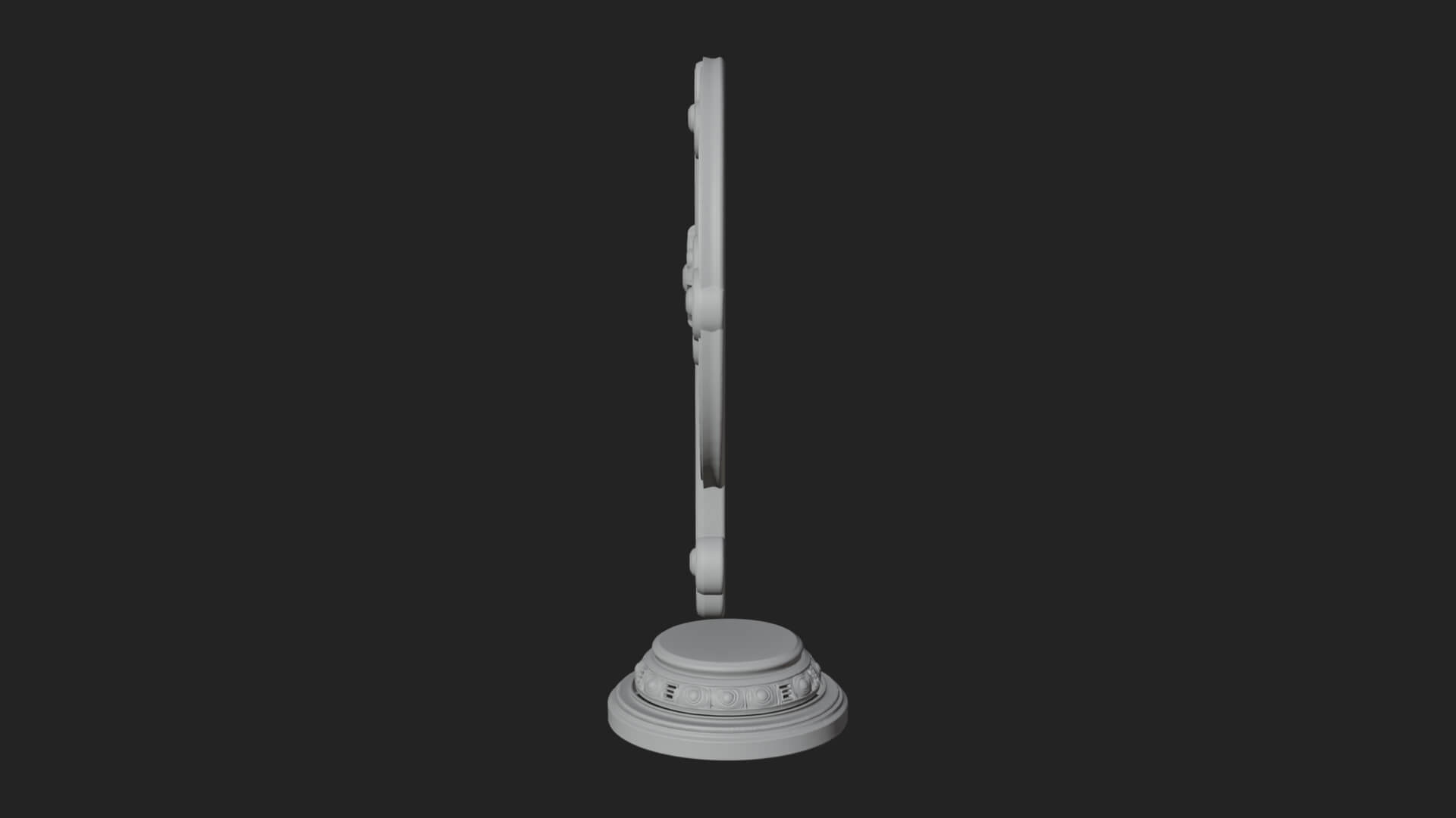Standing Gem Cross Model Design 1 3D Print Model 3D Model