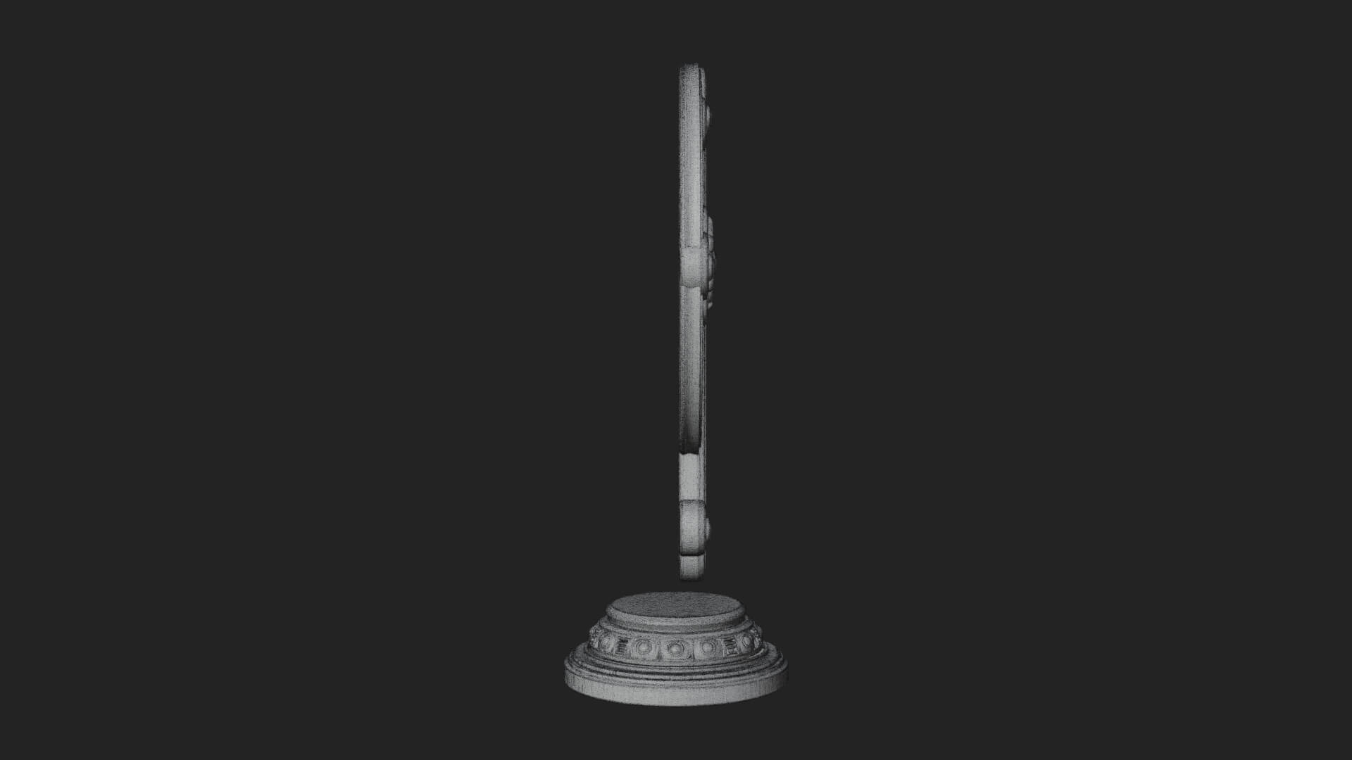 Standing Gem Cross Model Design 1 3D Print Model 3D Model