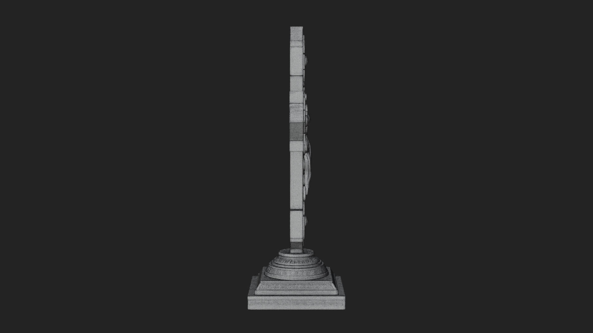 Standing Gem Cross Model Design 10 3D Print Model 3D Model