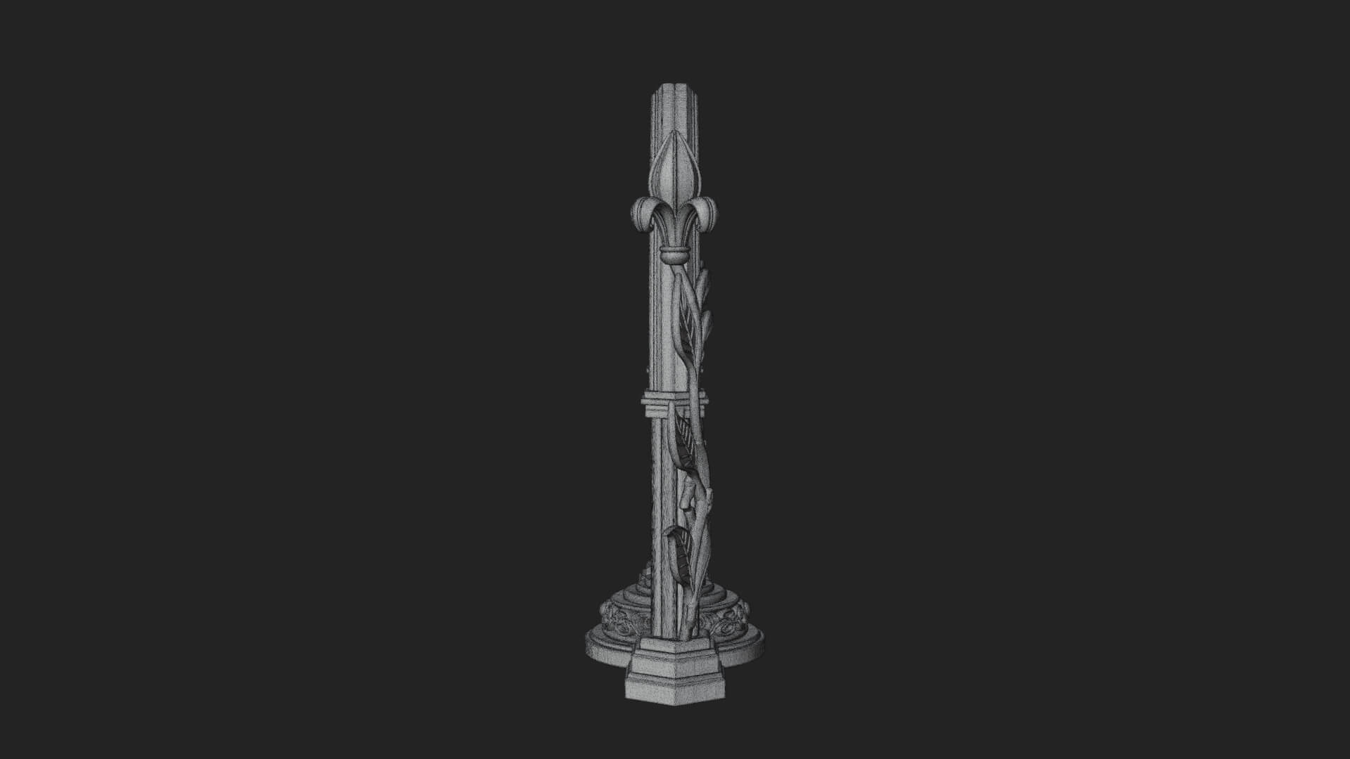 Standing Gem Cross Model Design 15 3D Print Model 3D Model