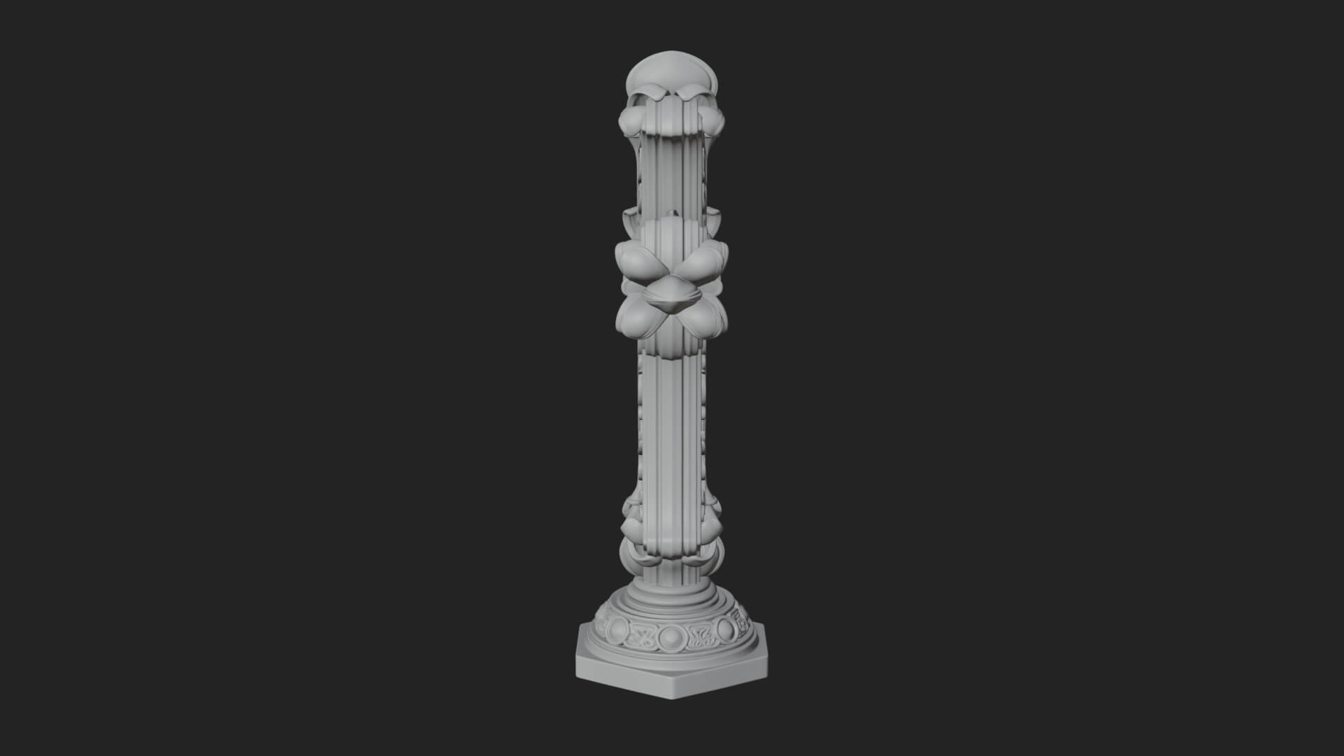 Standing Gem Cross Model Design 16 3D Print Model 3D Model